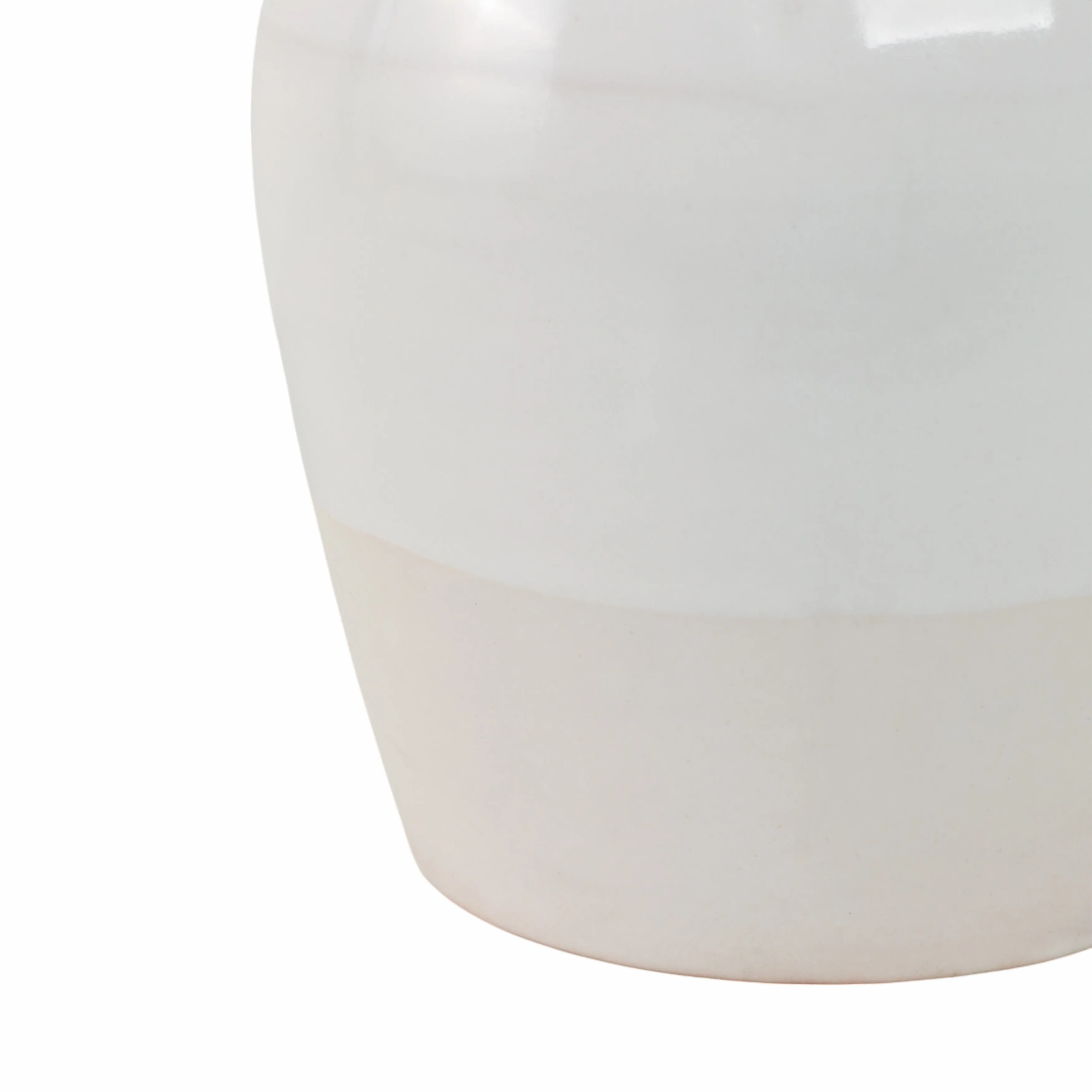 CLAY, 11" 2-TONE REACTIVE VASE, IVORY