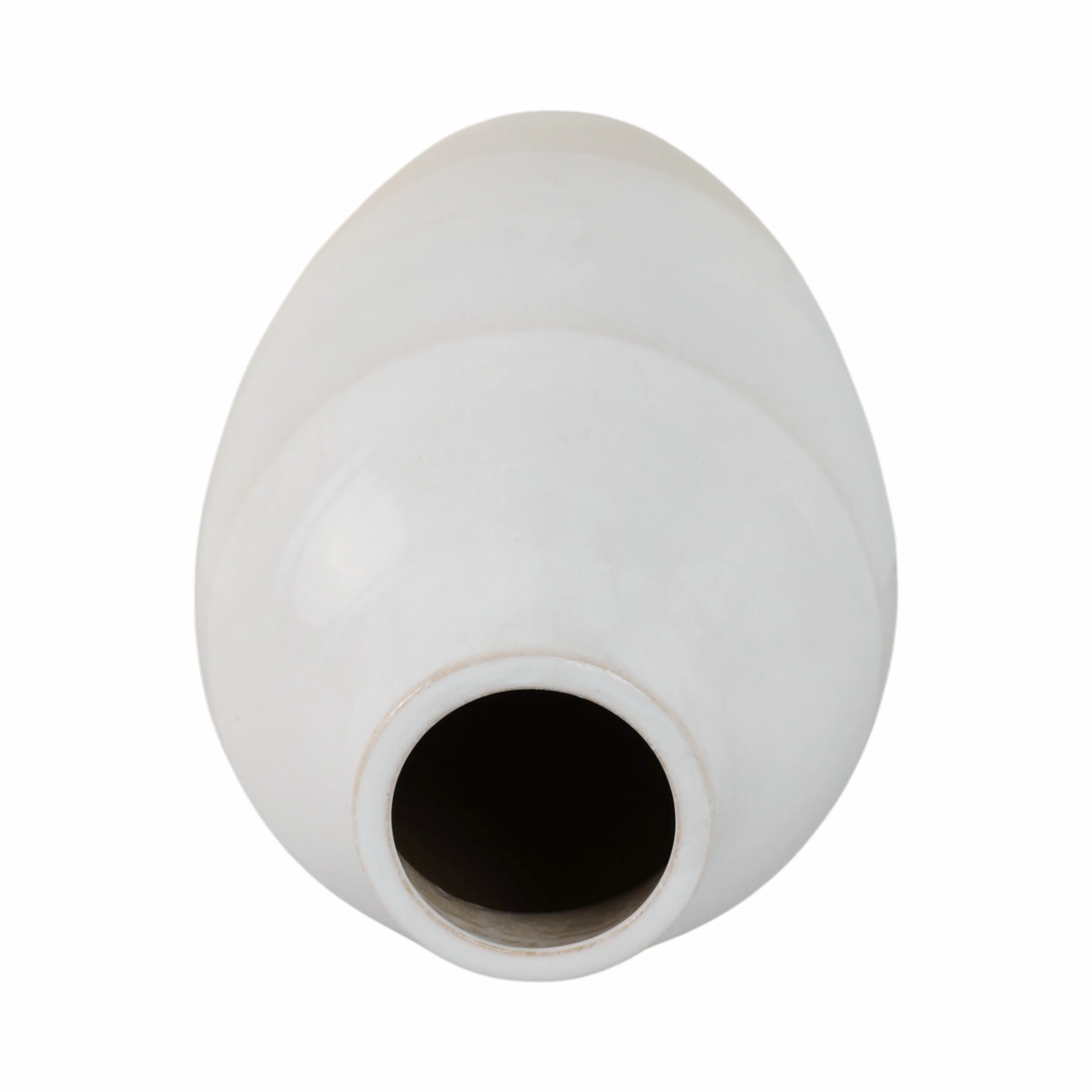 CLAY, 19" 2-TONE REACTIVE VASE, IVORY