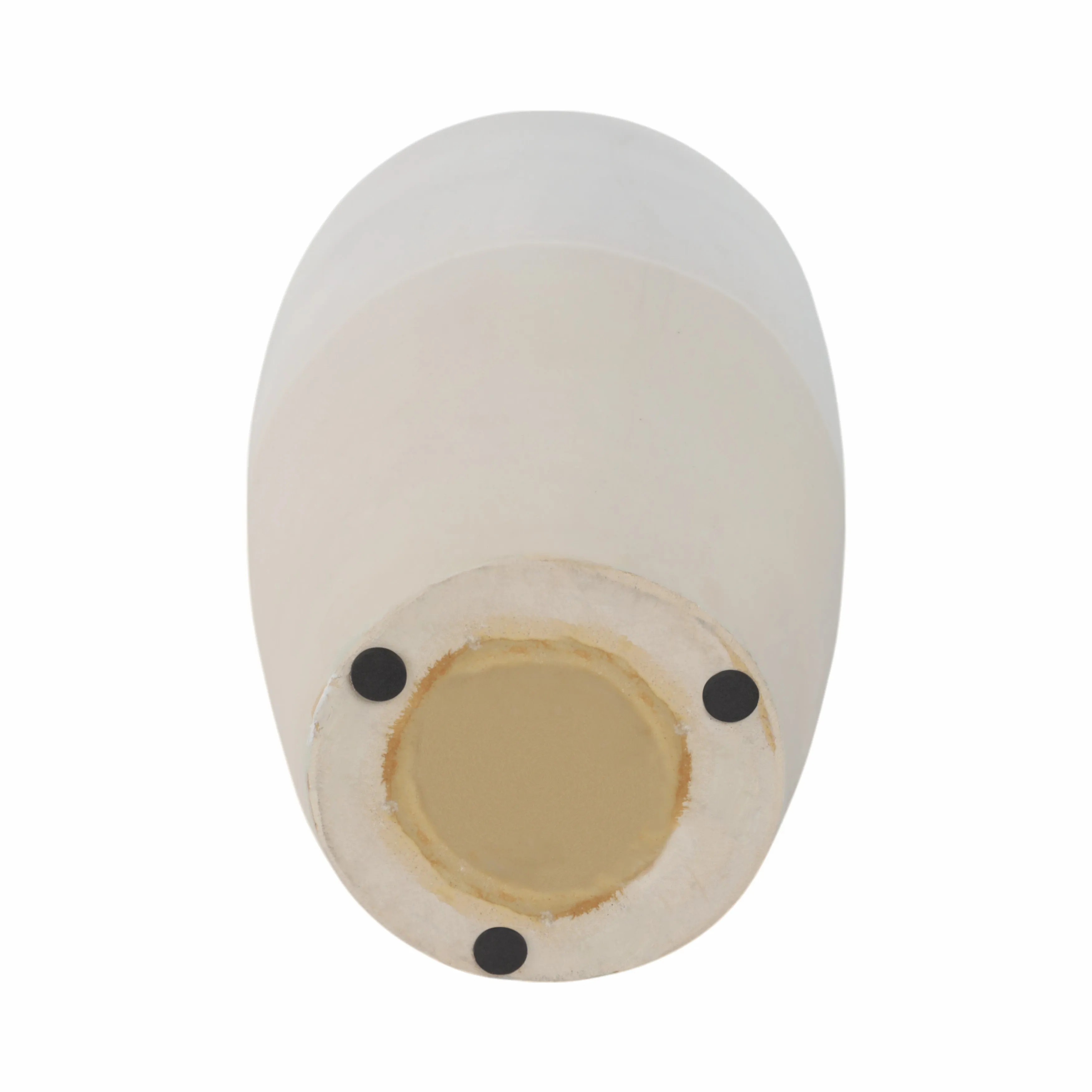 CLAY, 19" 2-TONE REACTIVE VASE, IVORY