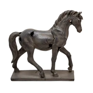 CRACKED HORSE SCULPTURE