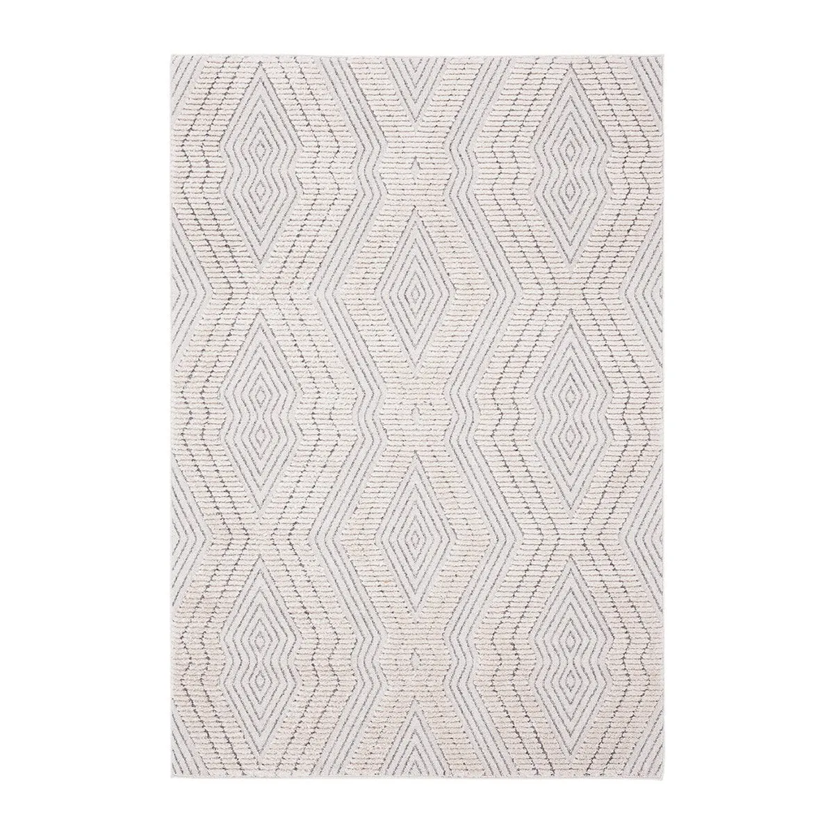 Dayna Textured Diamond Tribal Rug