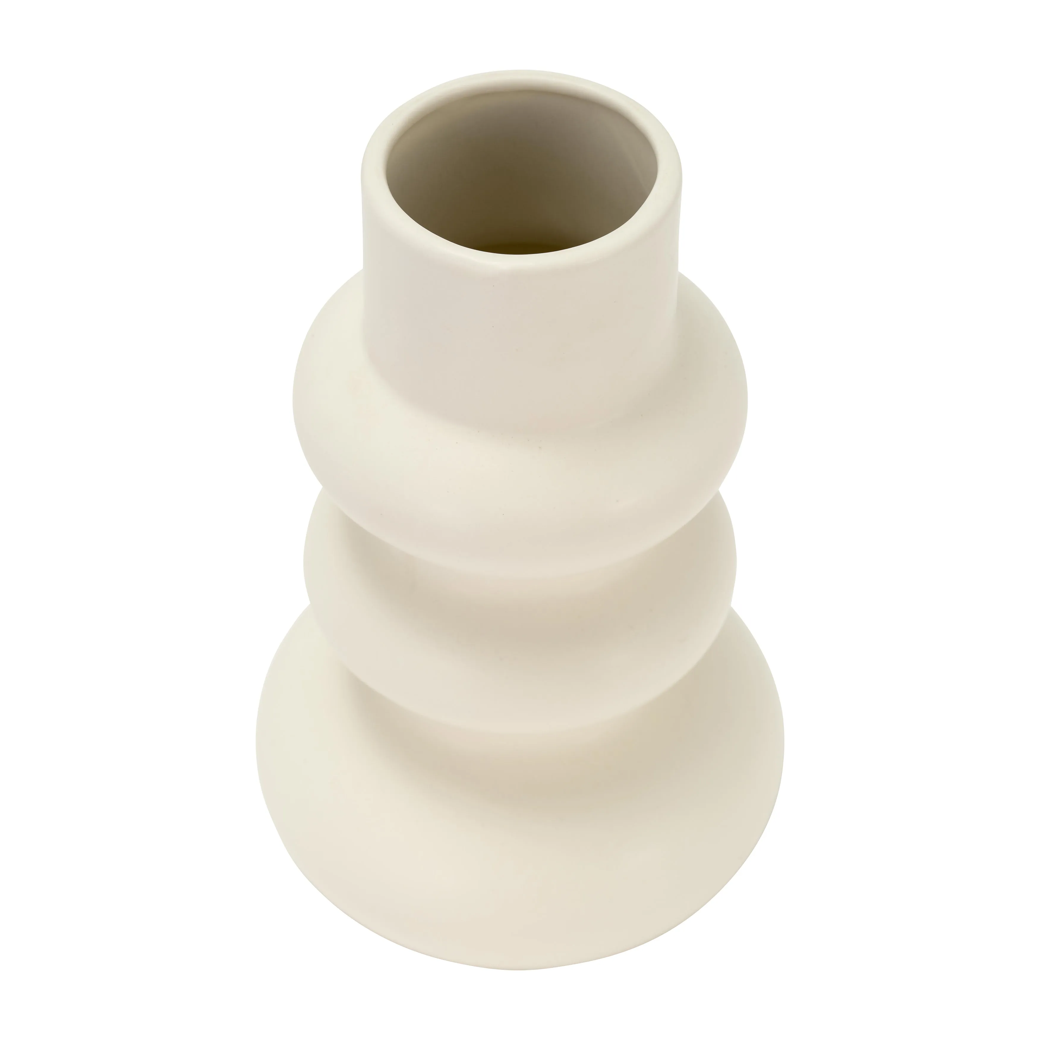 DOL, 10"H STACKED SPHERES, COTTON