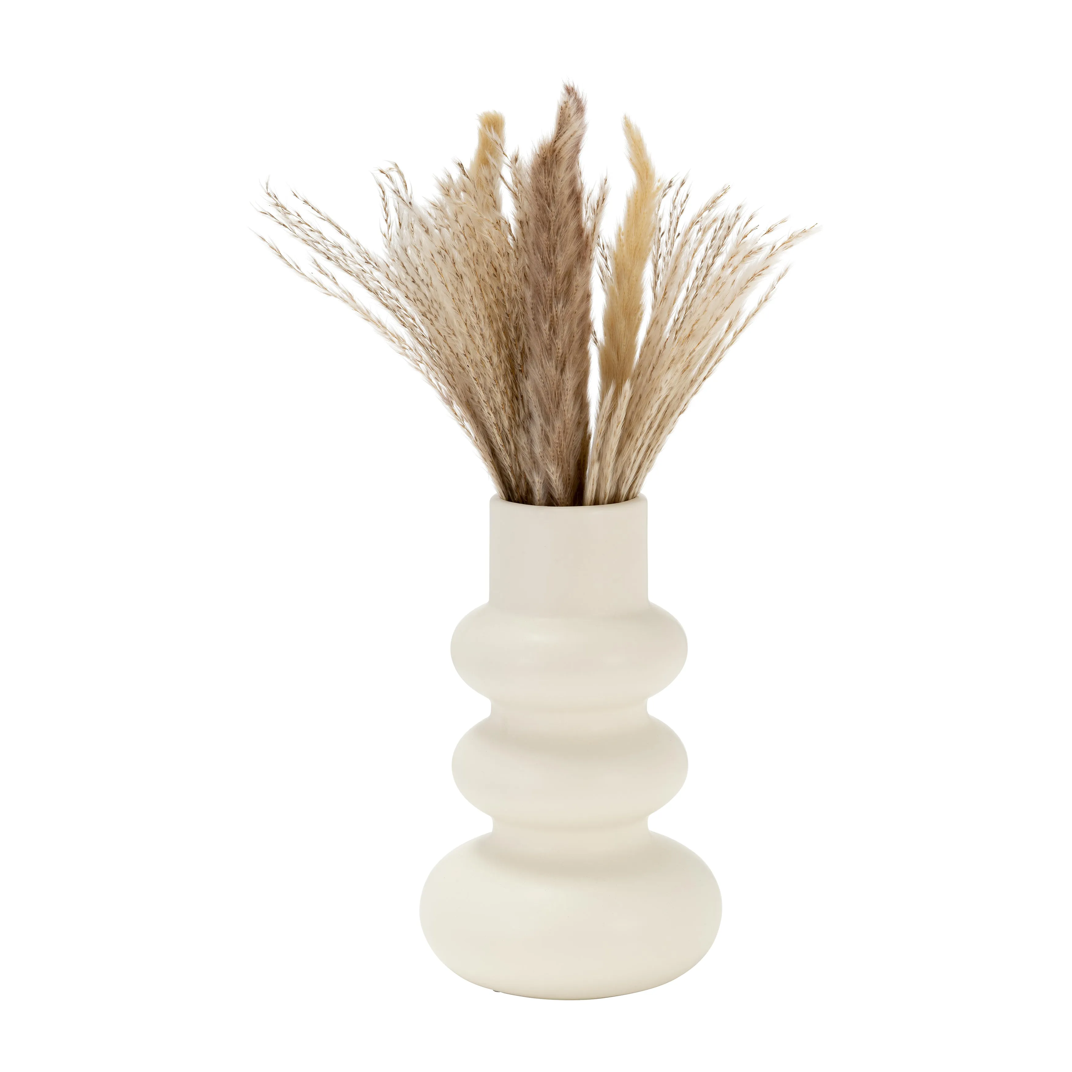DOL, 10"H STACKED SPHERES, COTTON