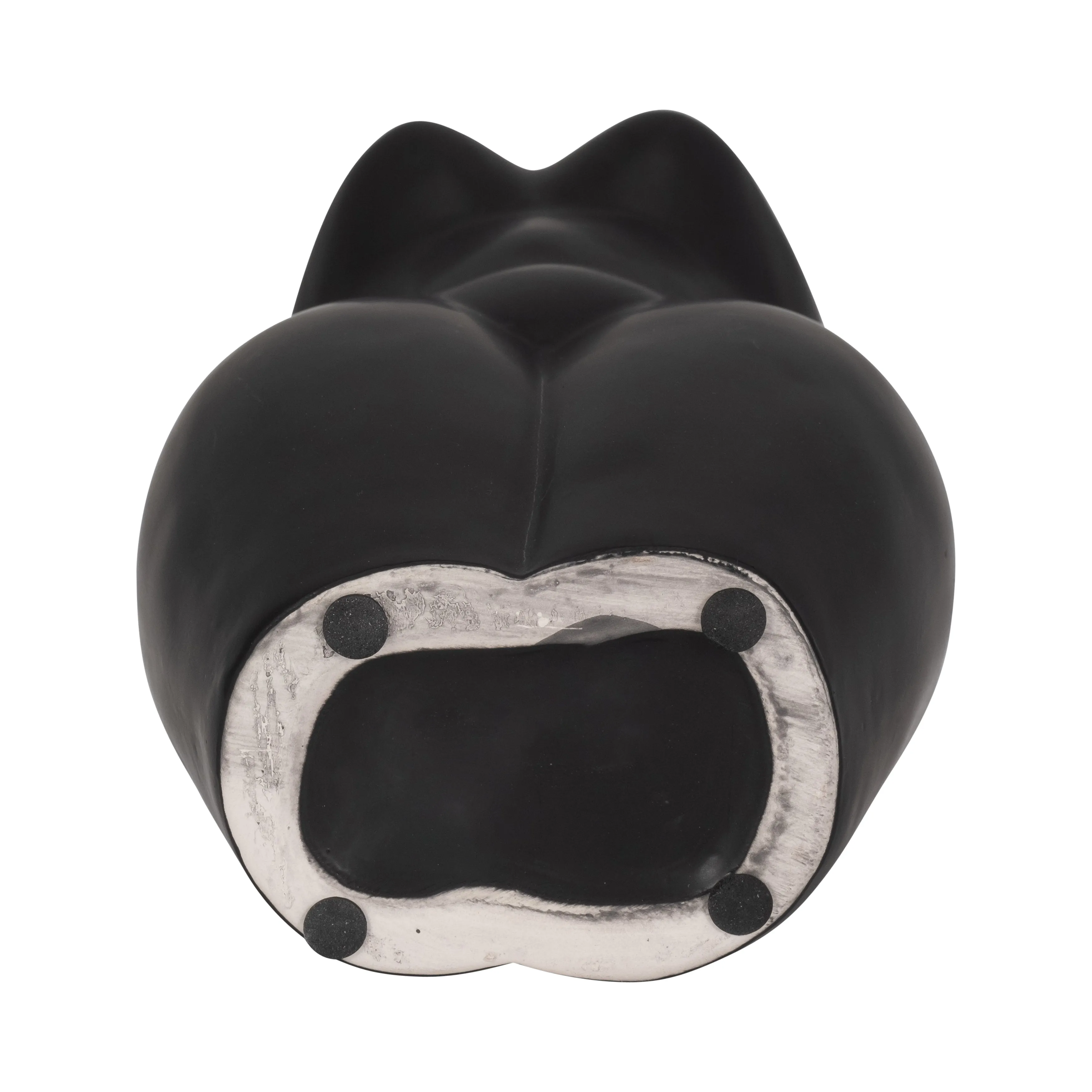 DOL, 12"H TORSO VASE, BLACK