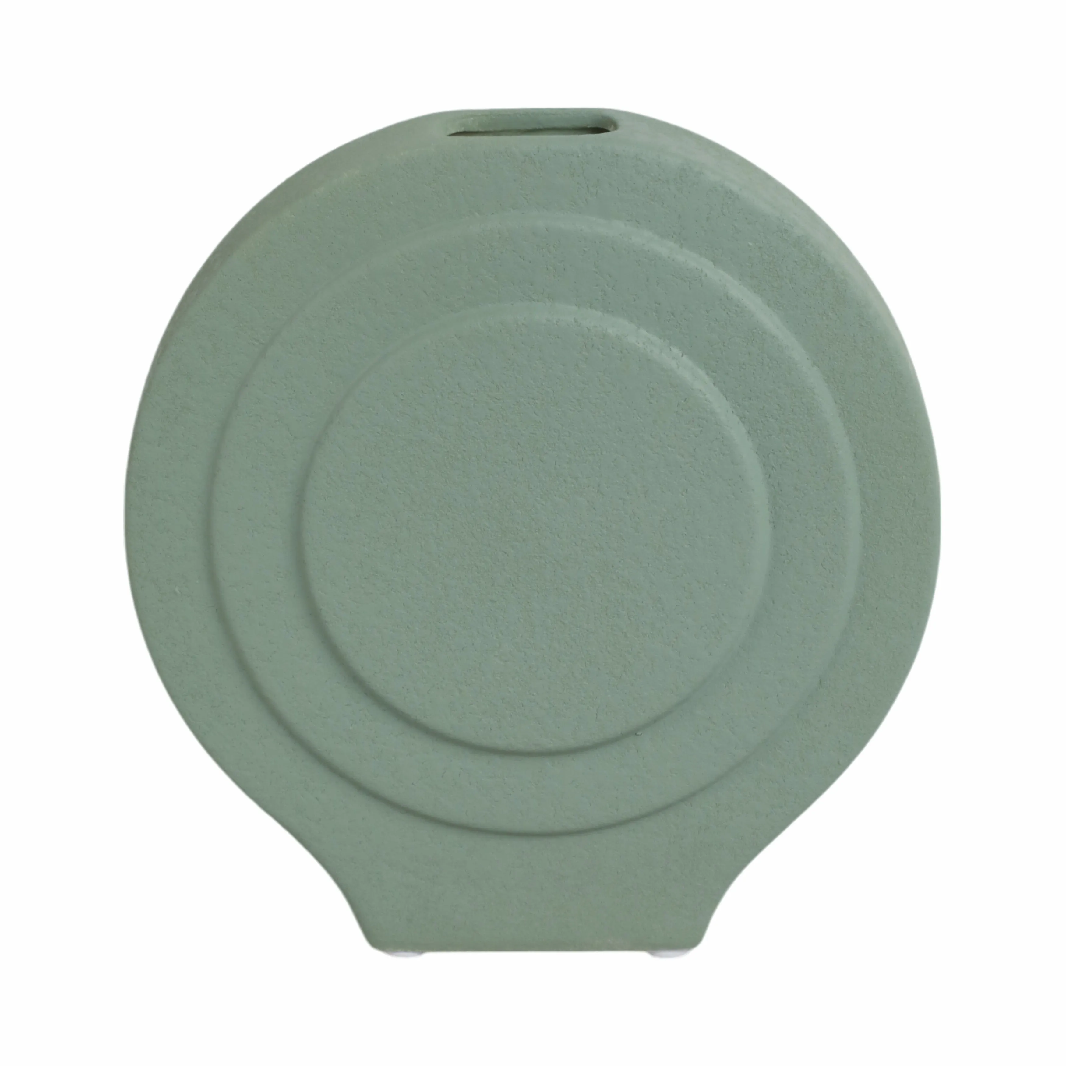 DOL, 7" ROUND VASE,DARK SAGE