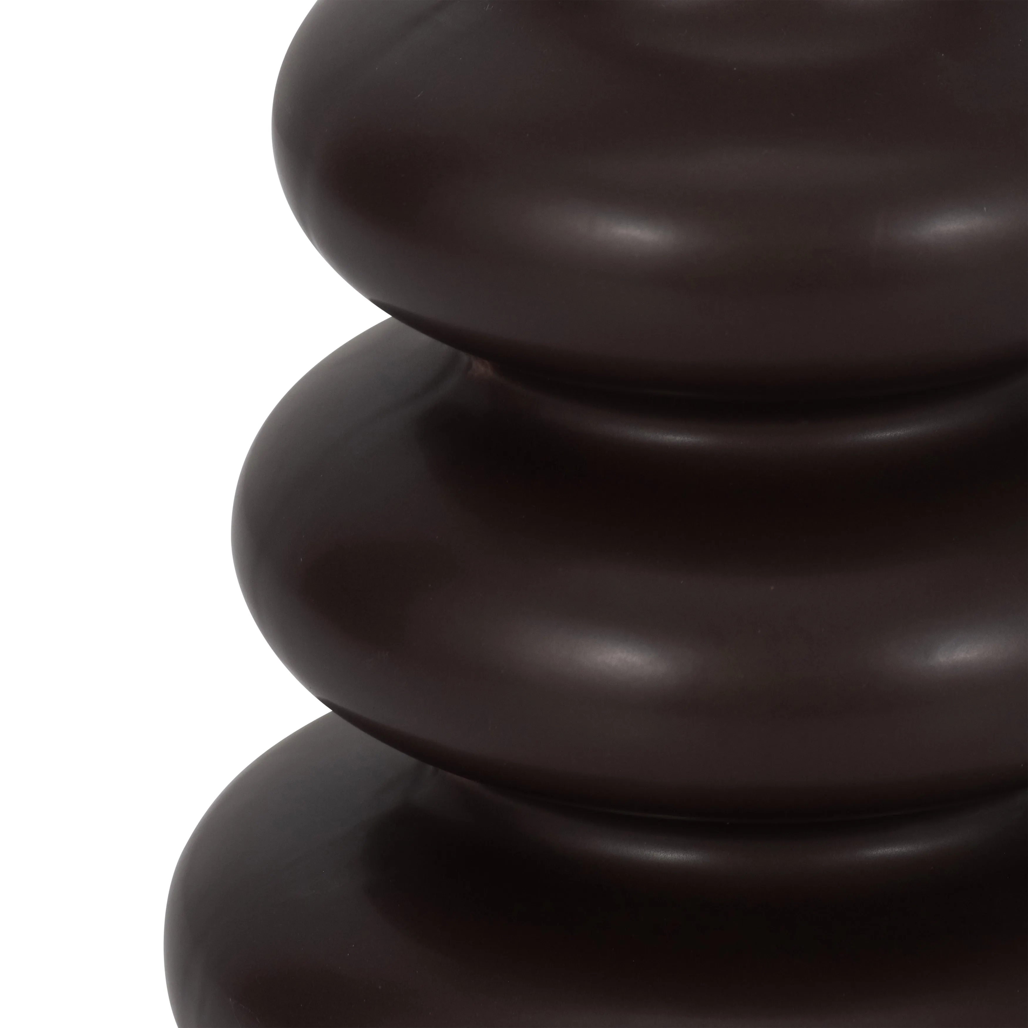 DOL, 9"H STACKED SPHERES, JAVA
