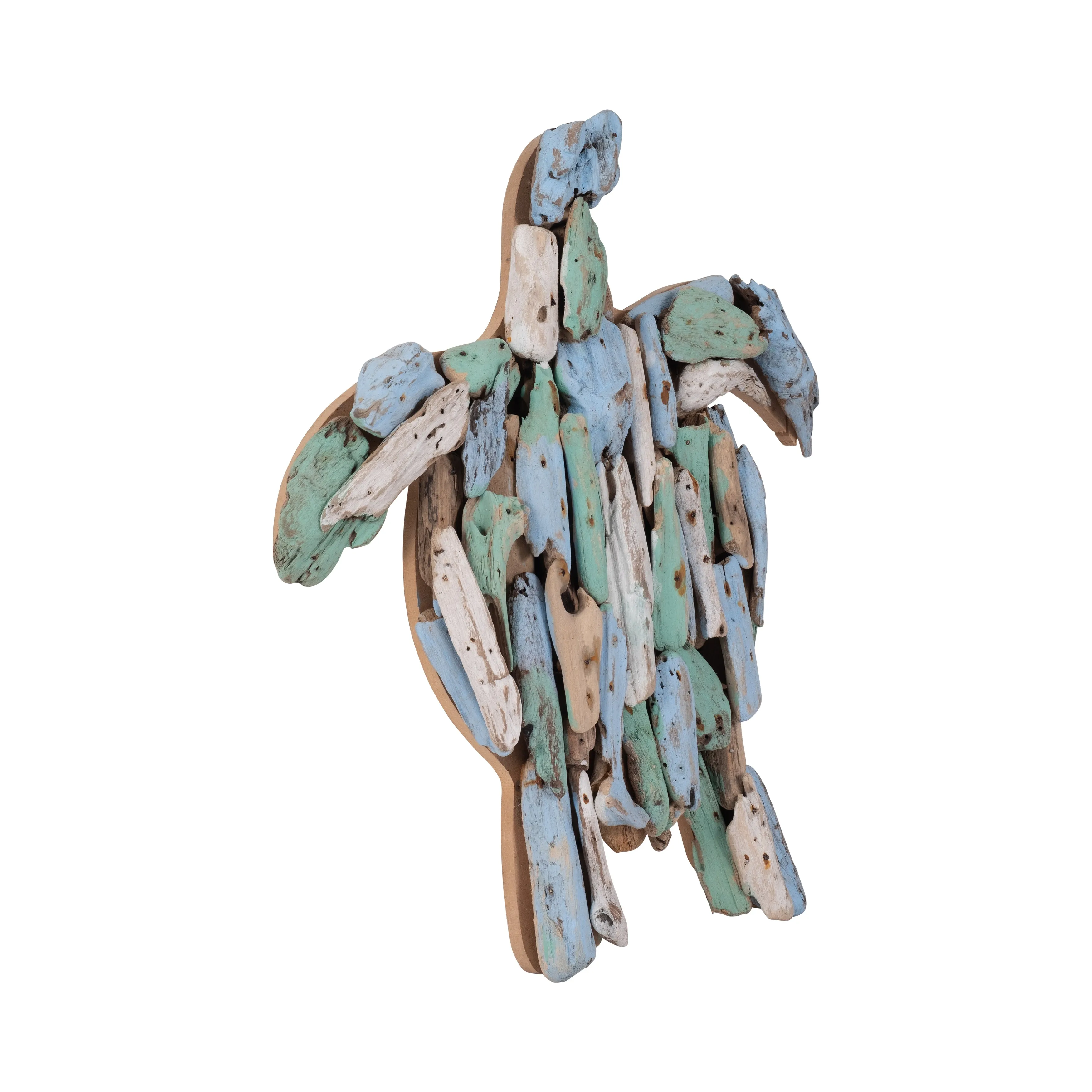 DRIFTWOOD, 13"L MULTICOLORED TURTLE