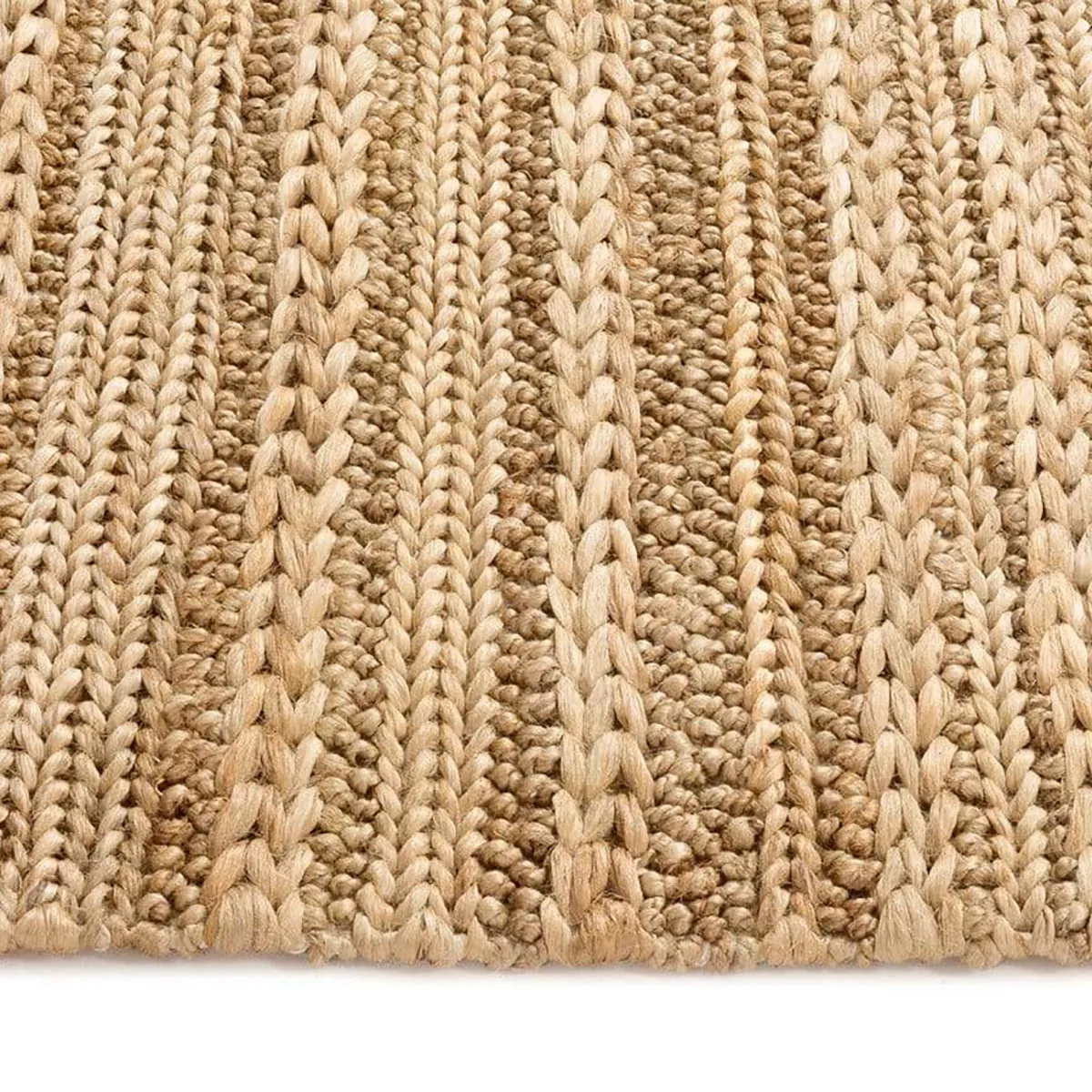 Eboni Chunky Braided Jute and Cotton Rug