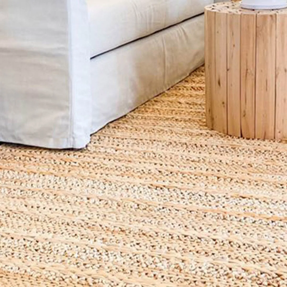 Eboni Chunky Braided Jute and Cotton Rug