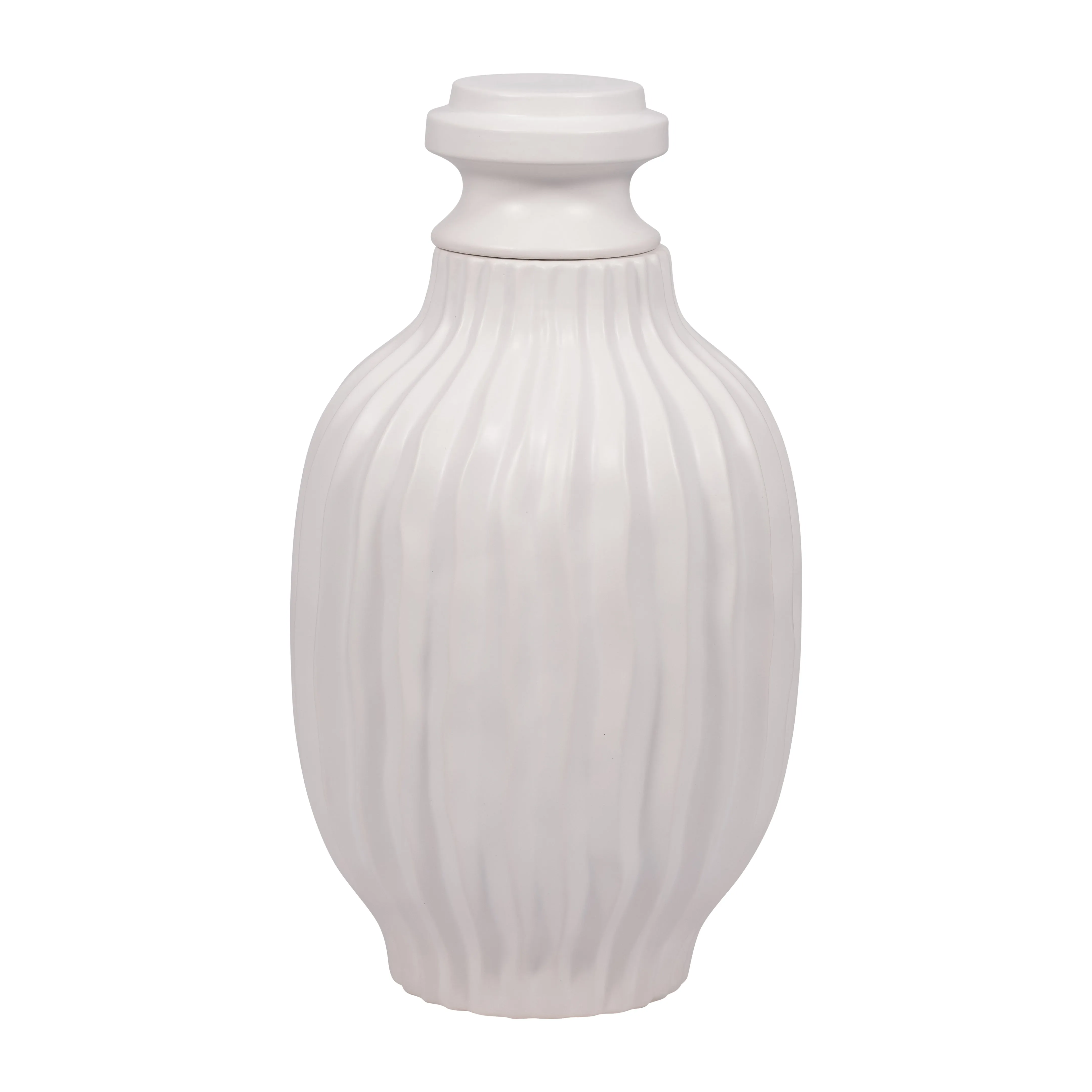 FENTON LARGE CERAMIC LIDDED JAR