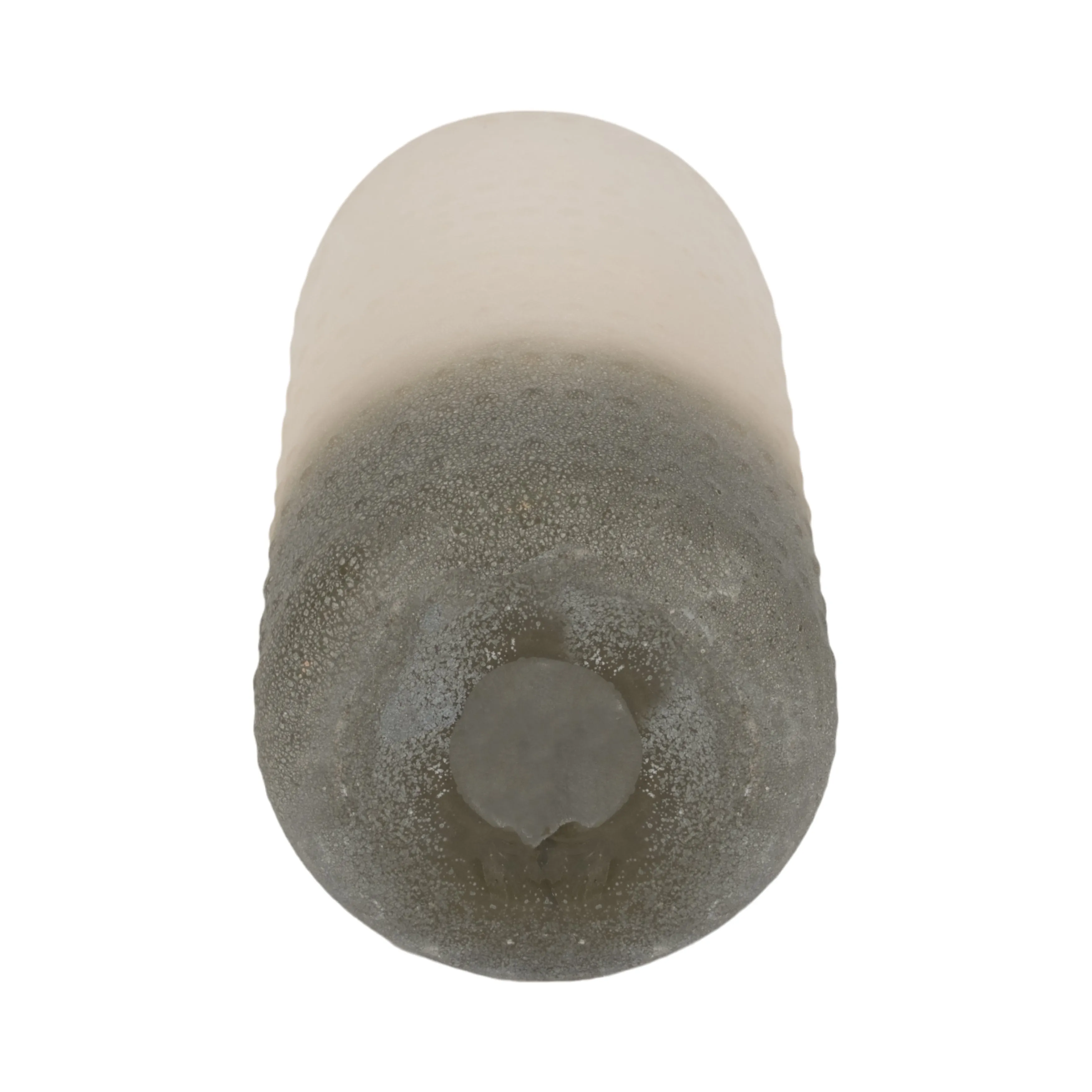 Glass 11" Textured 2-tone Vase,