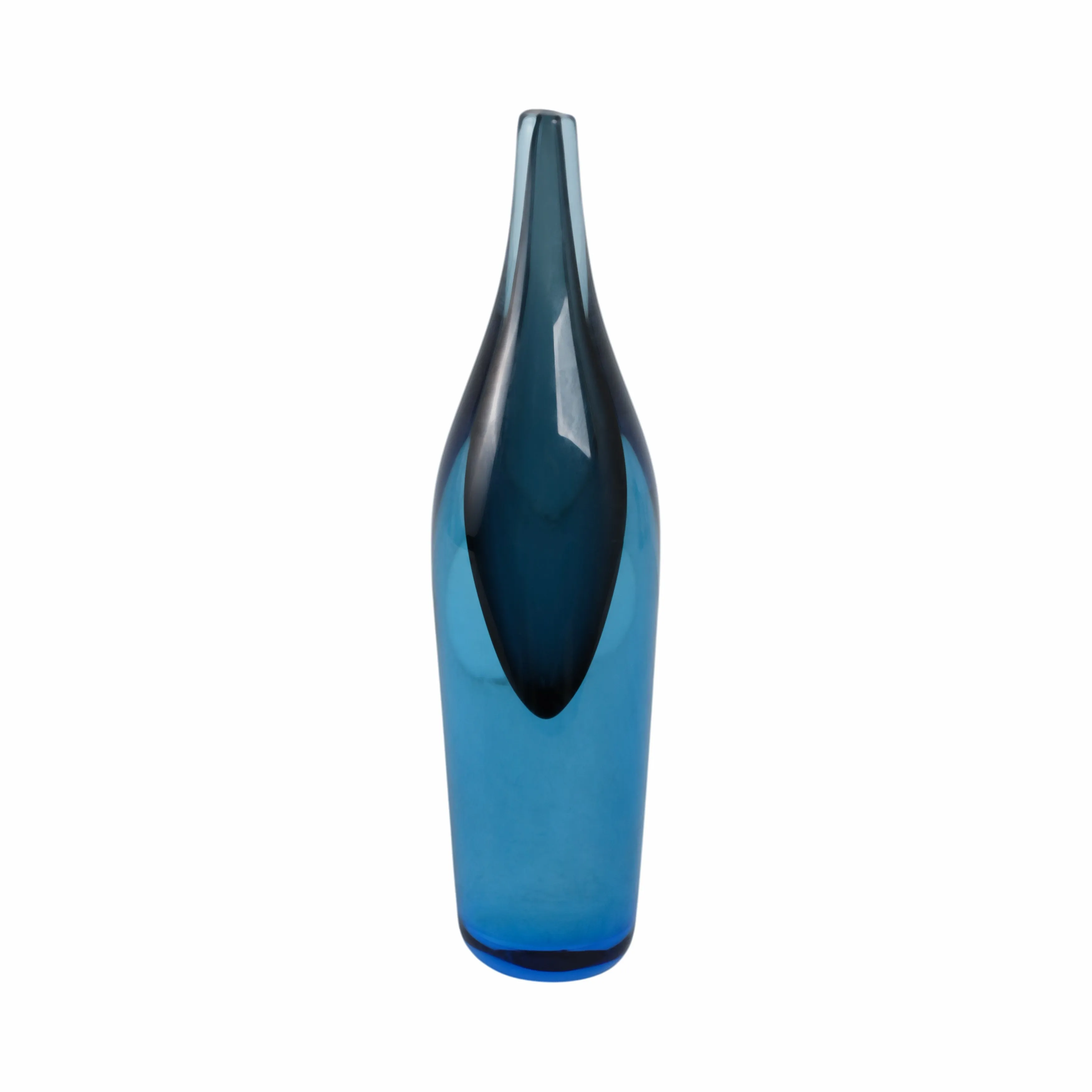 GLASS 14" DECOR, BLUE
