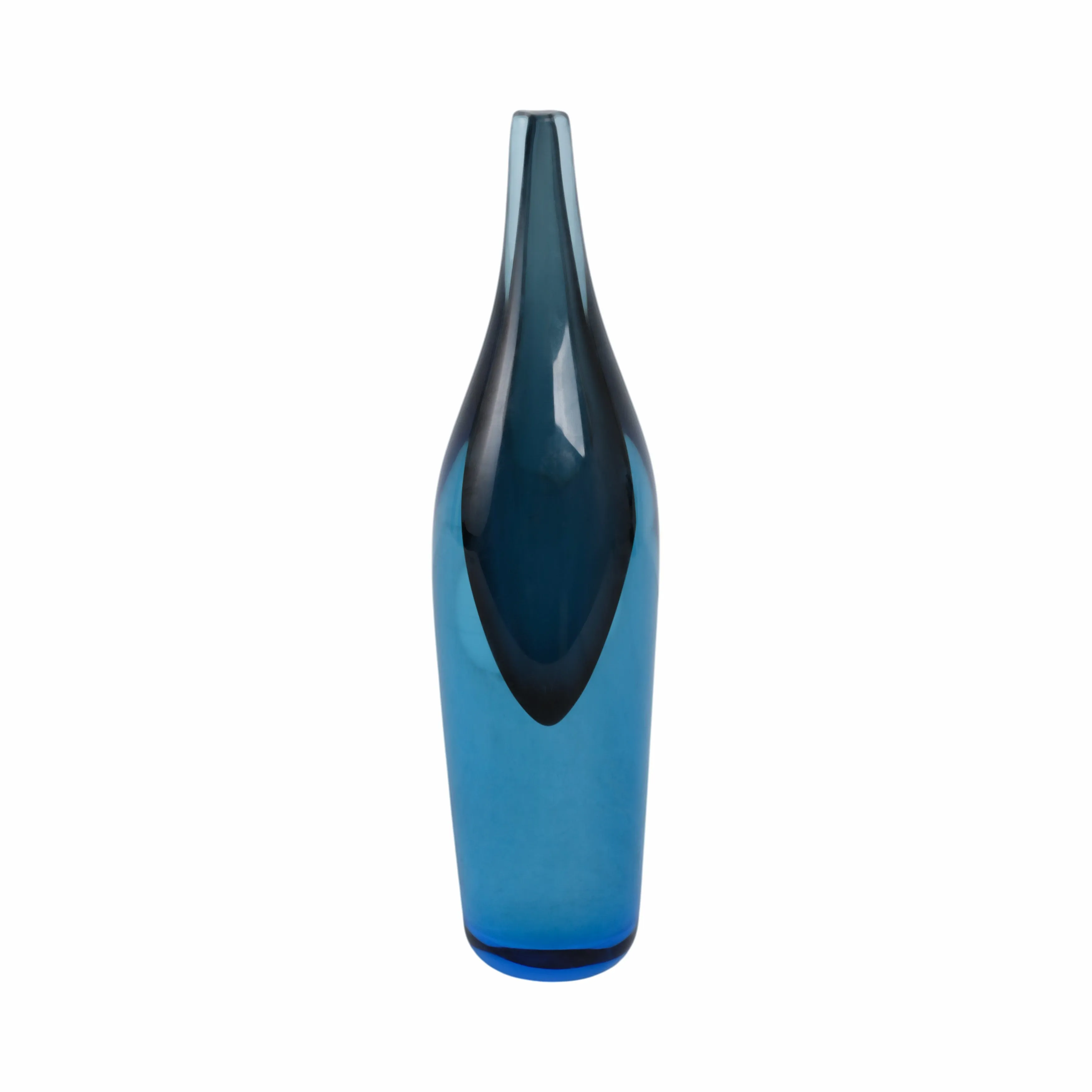 GLASS 14" DECOR, BLUE