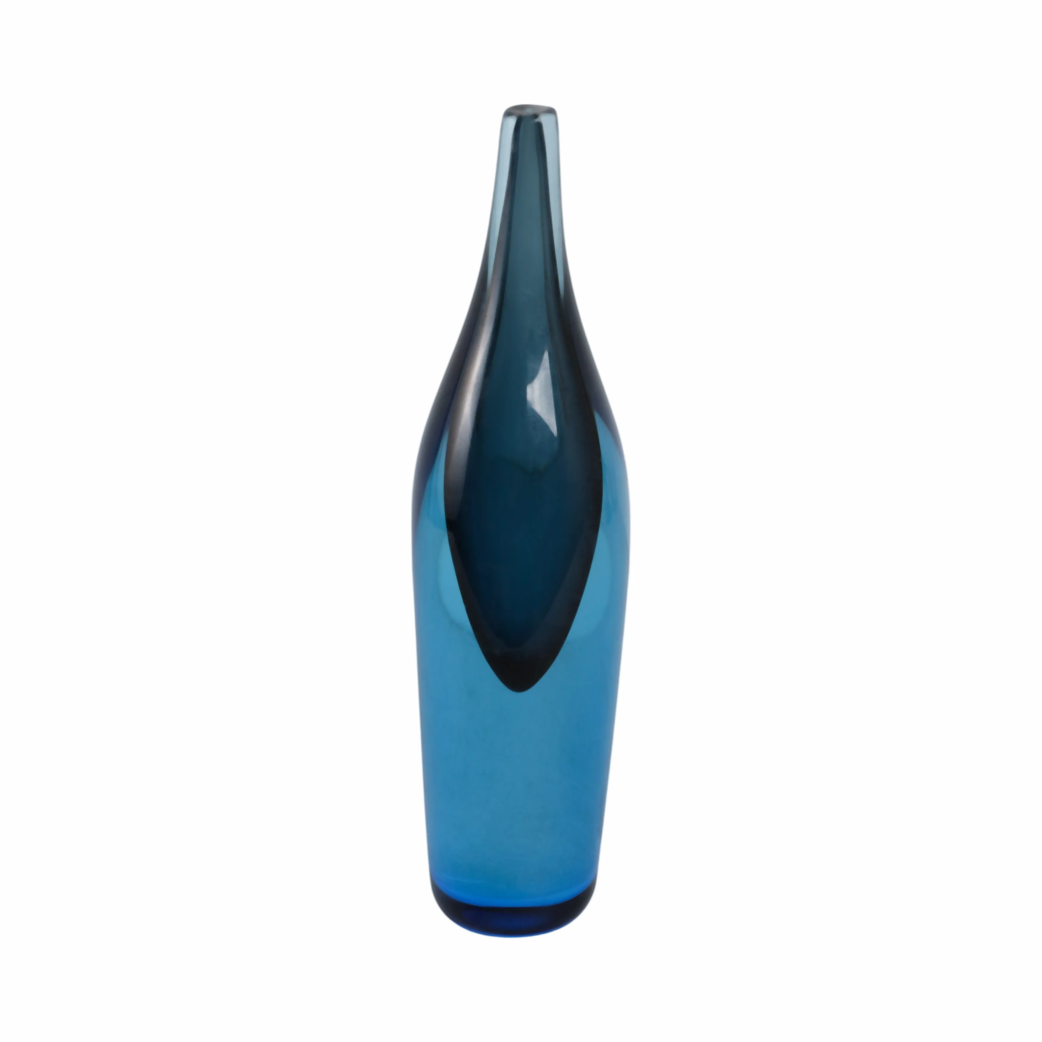 GLASS 14" DECOR, BLUE
