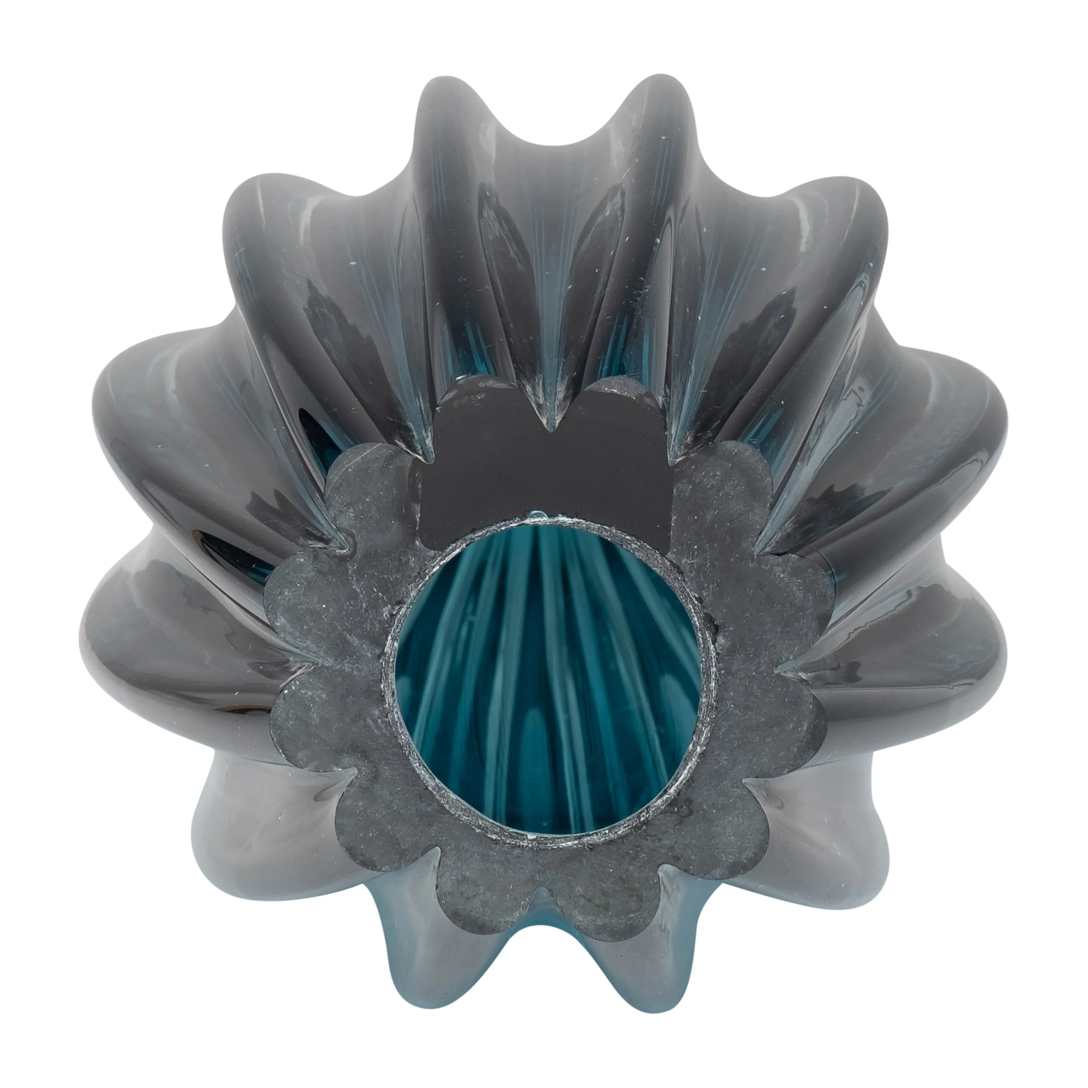 GLASS, 19" PAPERWEIGHT TEAL