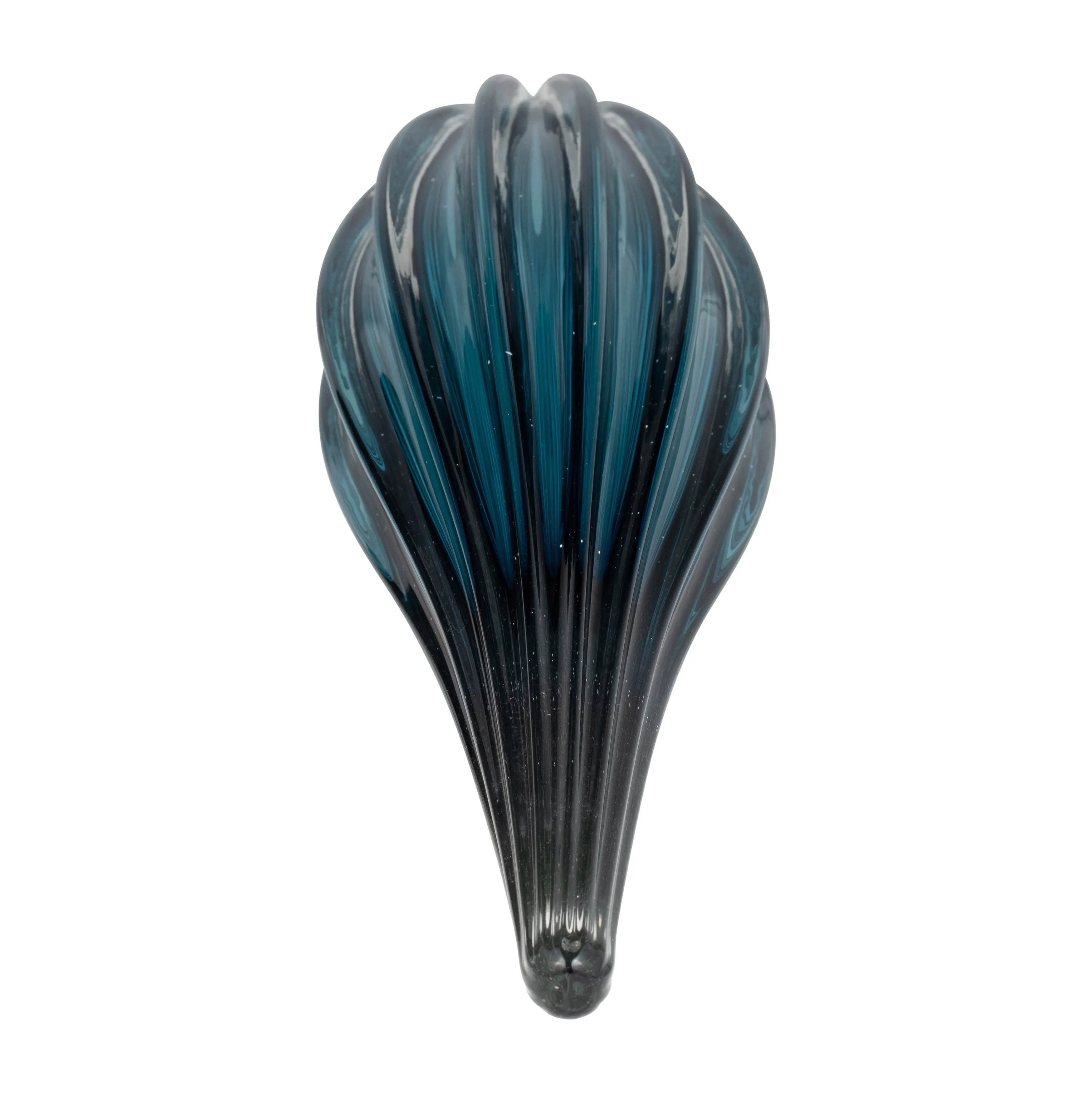 GLASS, 19" PAPERWEIGHT TEAL