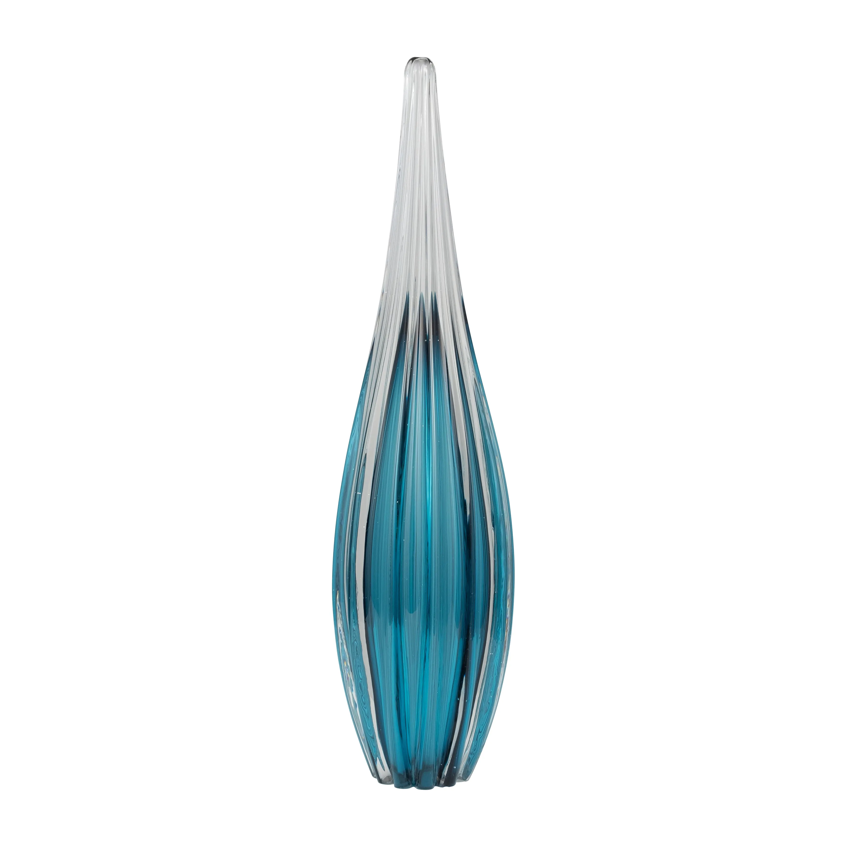 GLASS, 19" PAPERWEIGHT TEAL