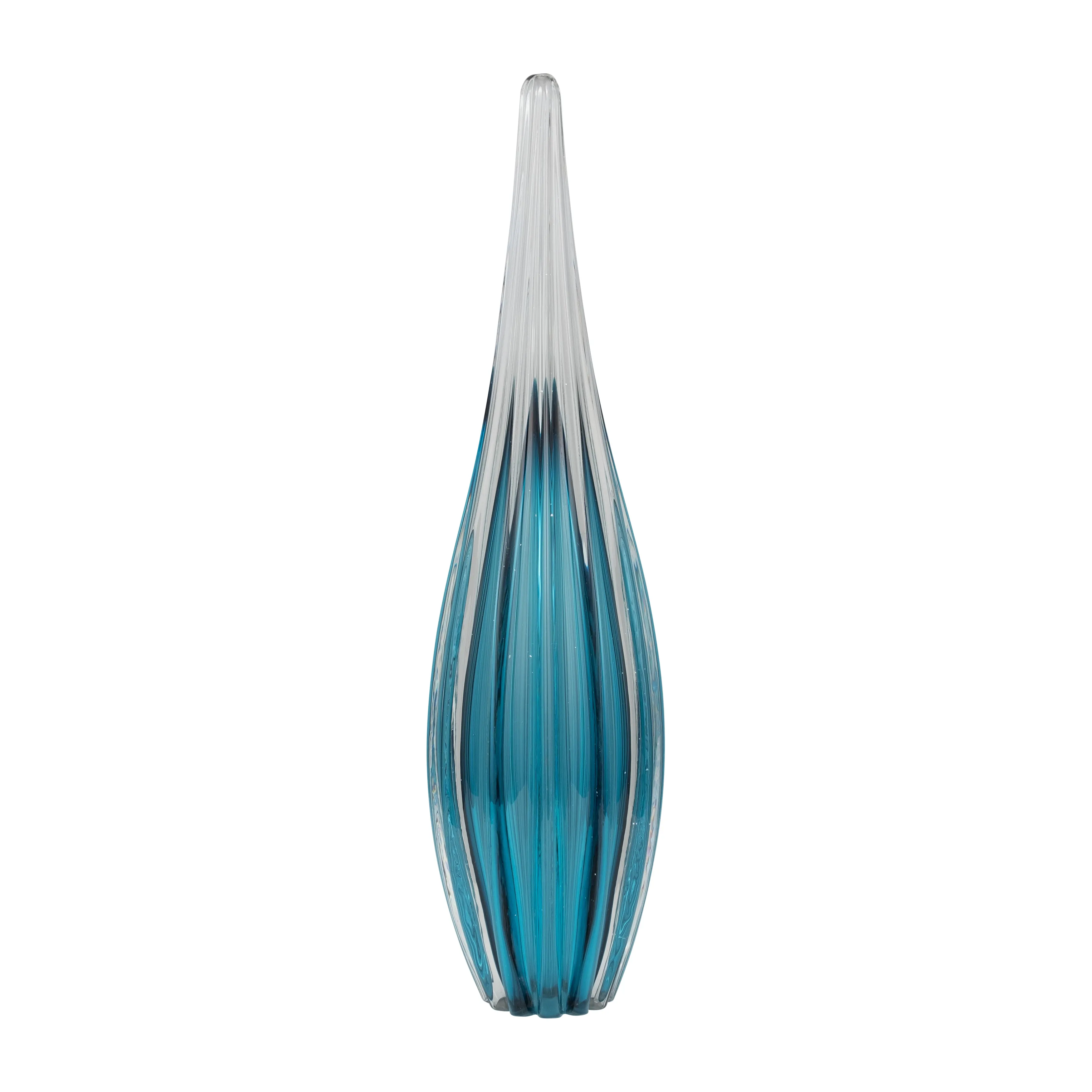 GLASS, 19" PAPERWEIGHT TEAL