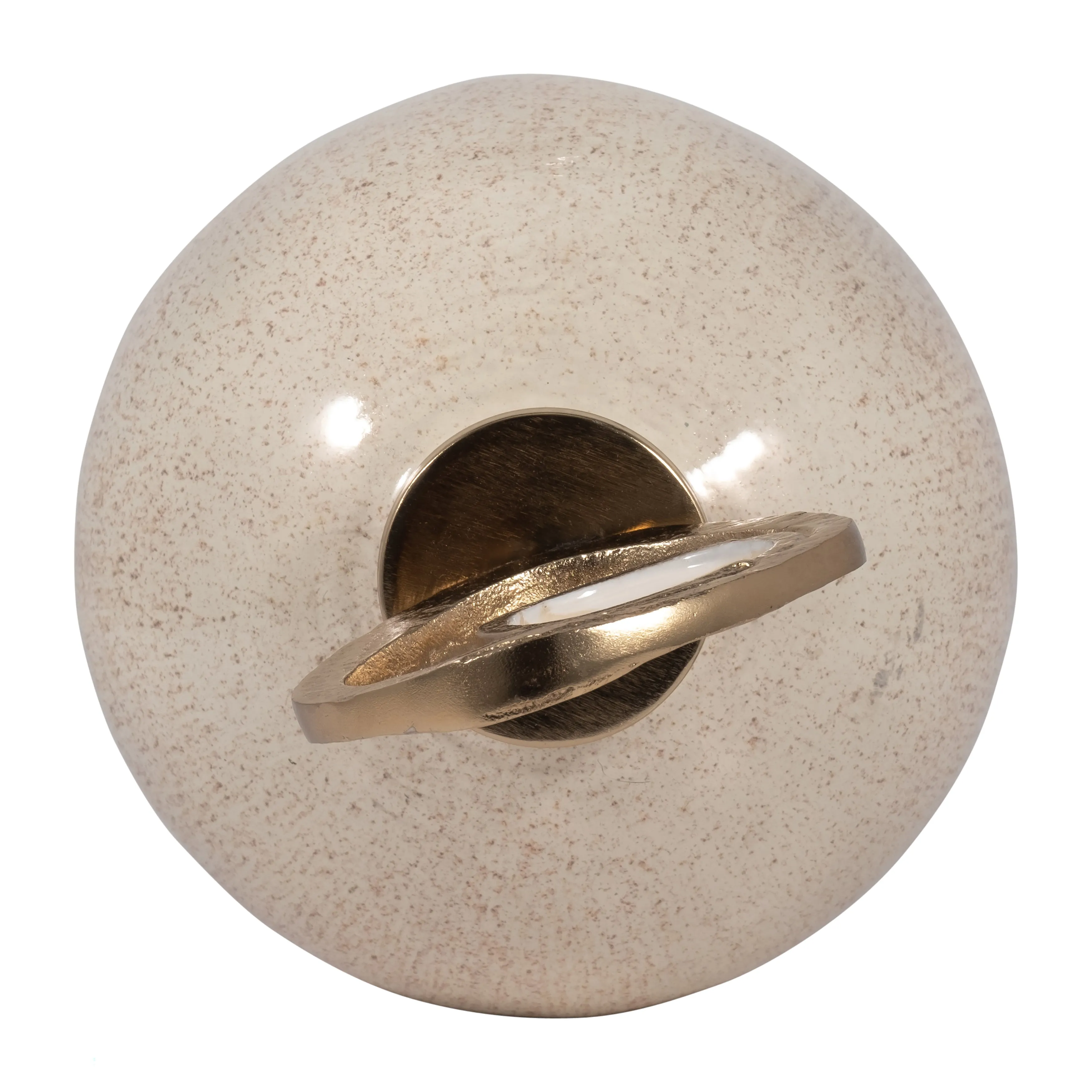 GLASS, 27" VASE METAL SWIRL TOPPER, 2-TONE BRONZE