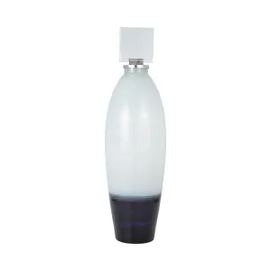 GLASS, 32" VASE ACRYLIC DETAIL, 2-TONE WHITE
