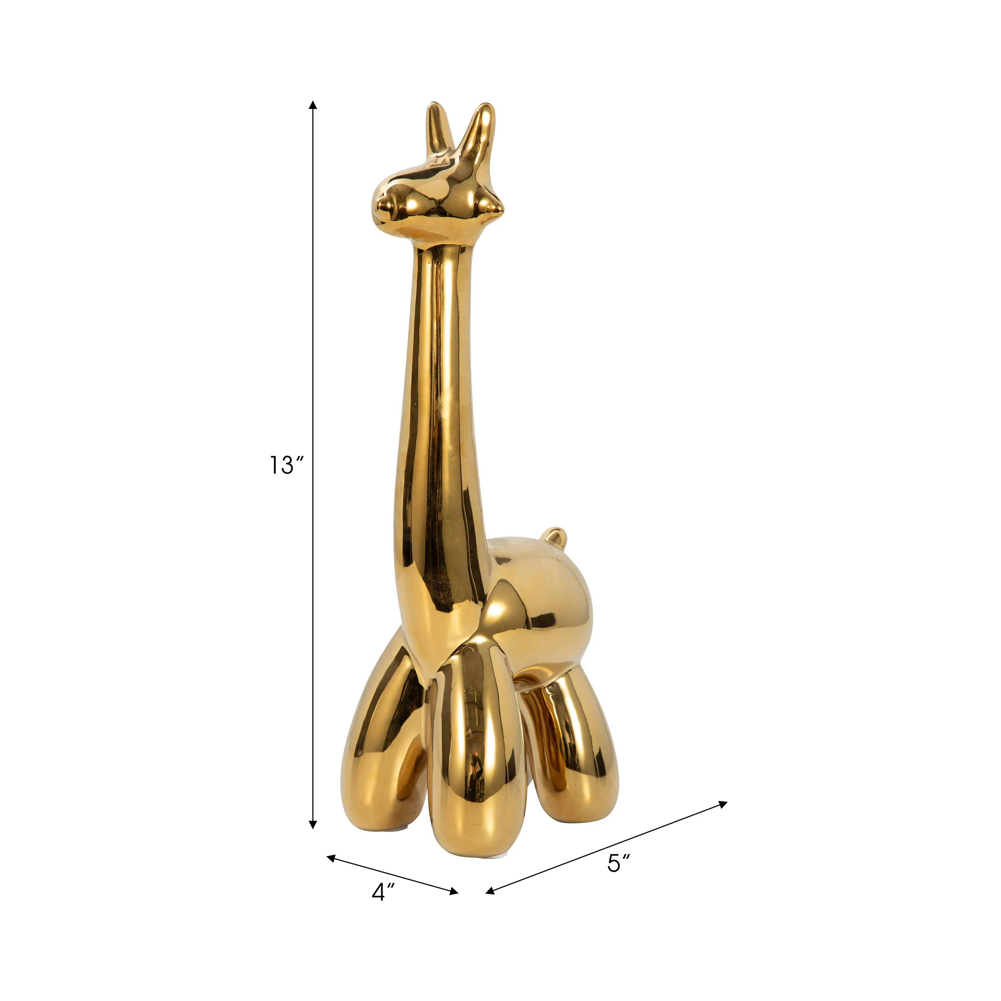 GOLD GIRAFFE BALLOON ANIMAL