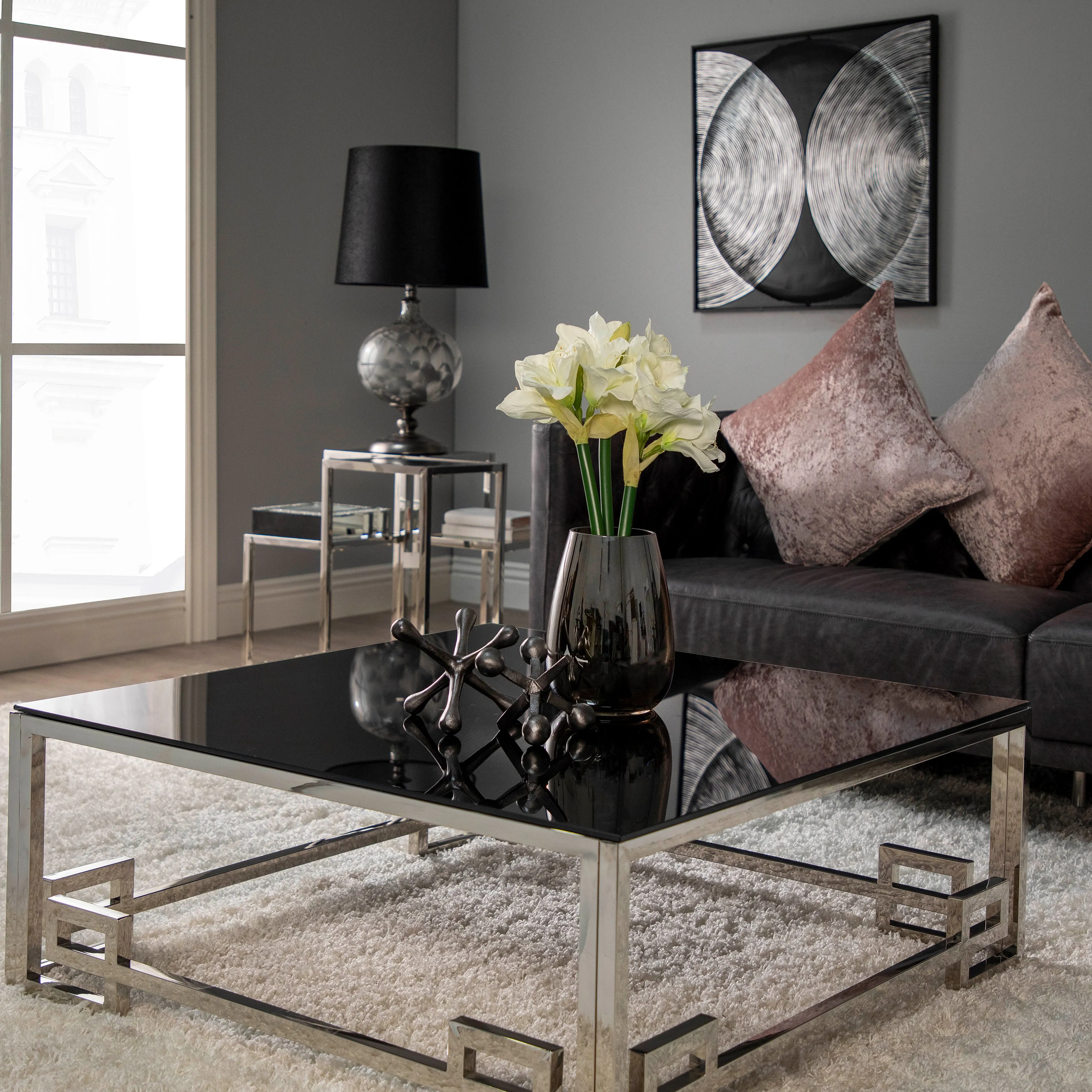 GUN METAL JACKS DECOR, 5"
