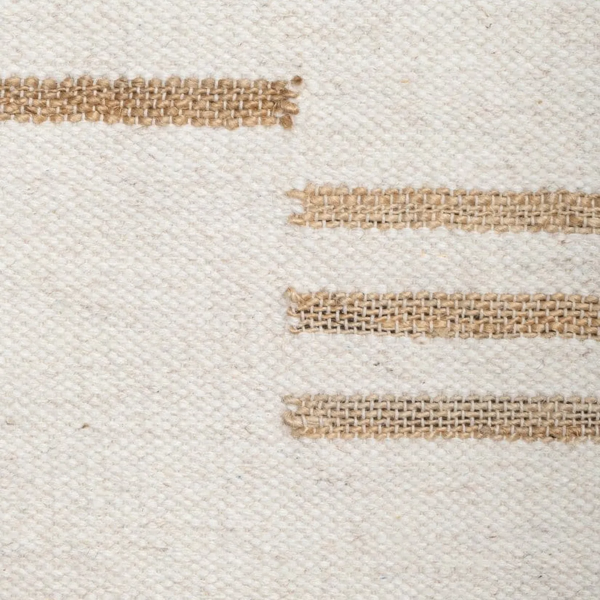 Hendrix Asymmetrical Striped Jute Wool Rug
