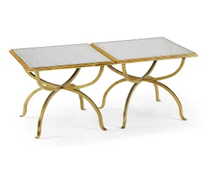 JC Modern - Luxe Collection - glomis & Gilded Iron Set of Two Tables