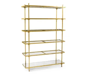 JC Modern - Luxe Collection - glomis & Gilded Iron Six-Tier tagre