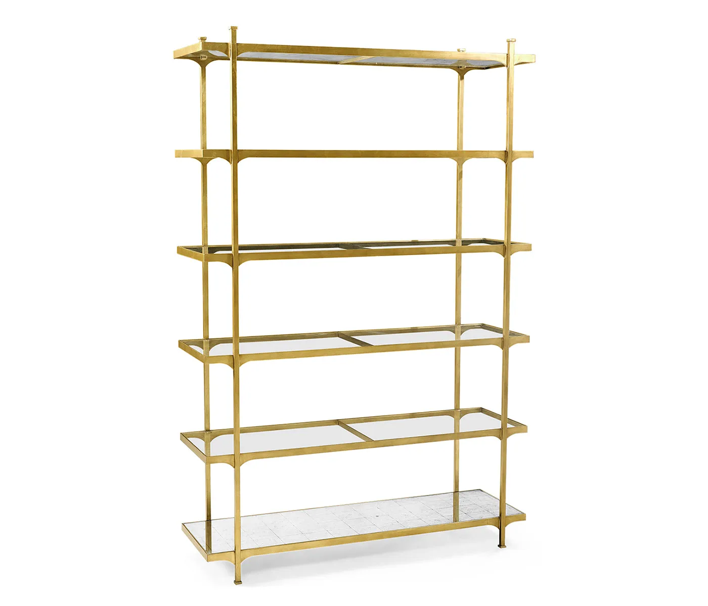 JC Modern - Luxe Collection - glomis & Gilded Iron Six-Tier tagre