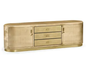 JC Modern - Opera Collection - Art Deco High Lustre Champagne TV Entertaiment