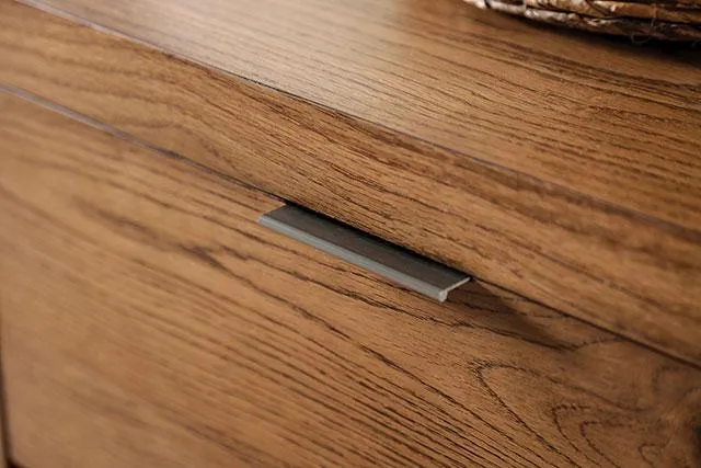 LEIRVIK Dresser, Light Walnut