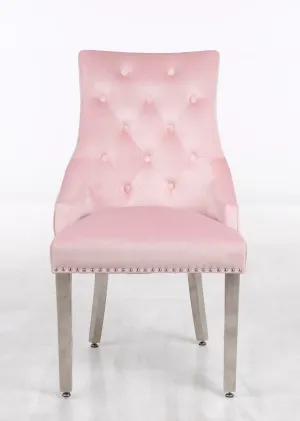 Leo - Side Chair (Set of 2) - Light Pink