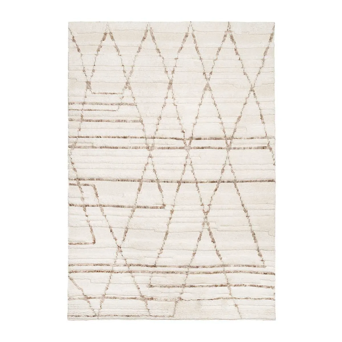 Leona Tribal Wool Shag Rug
