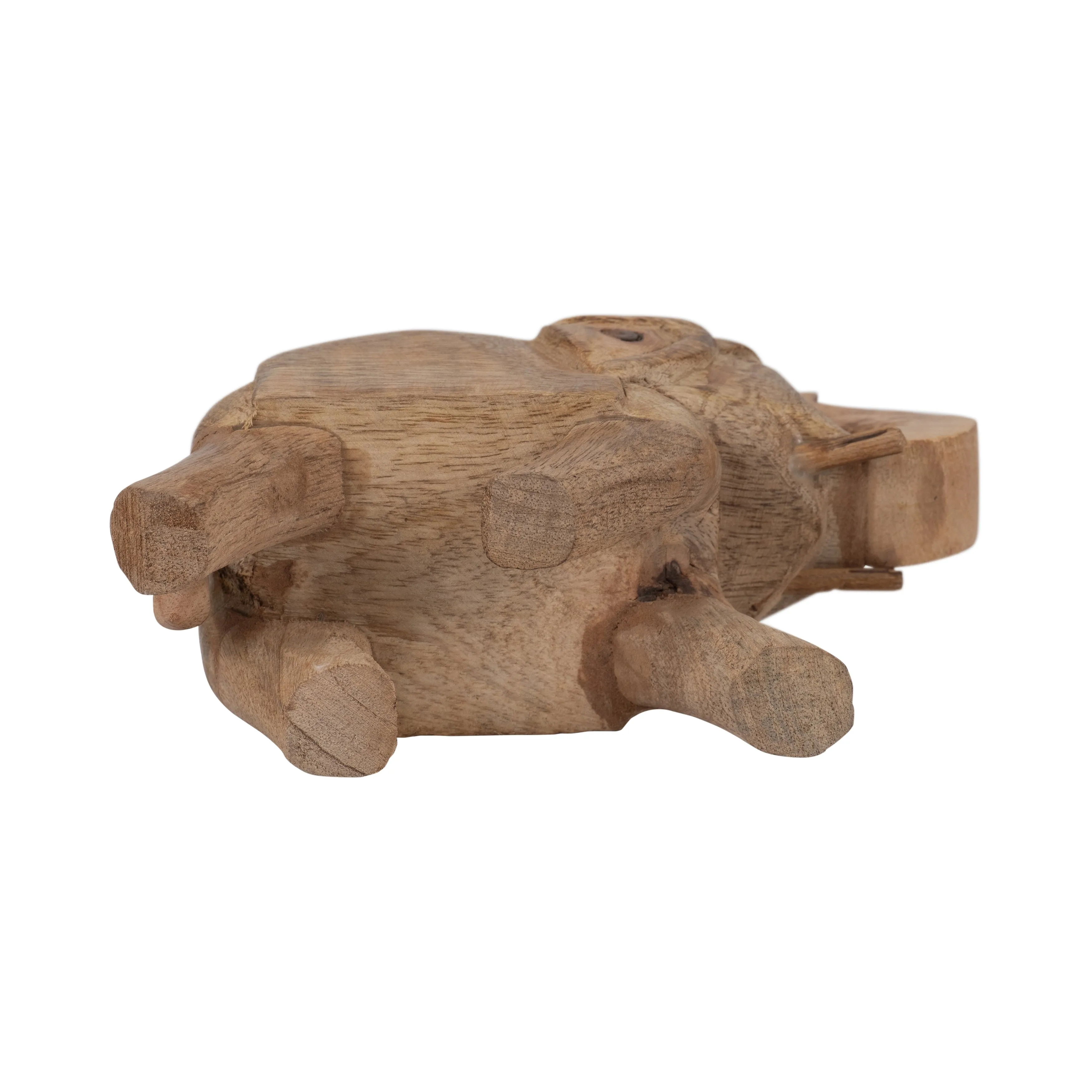 Mango Wood, 7" Elephant, Brown