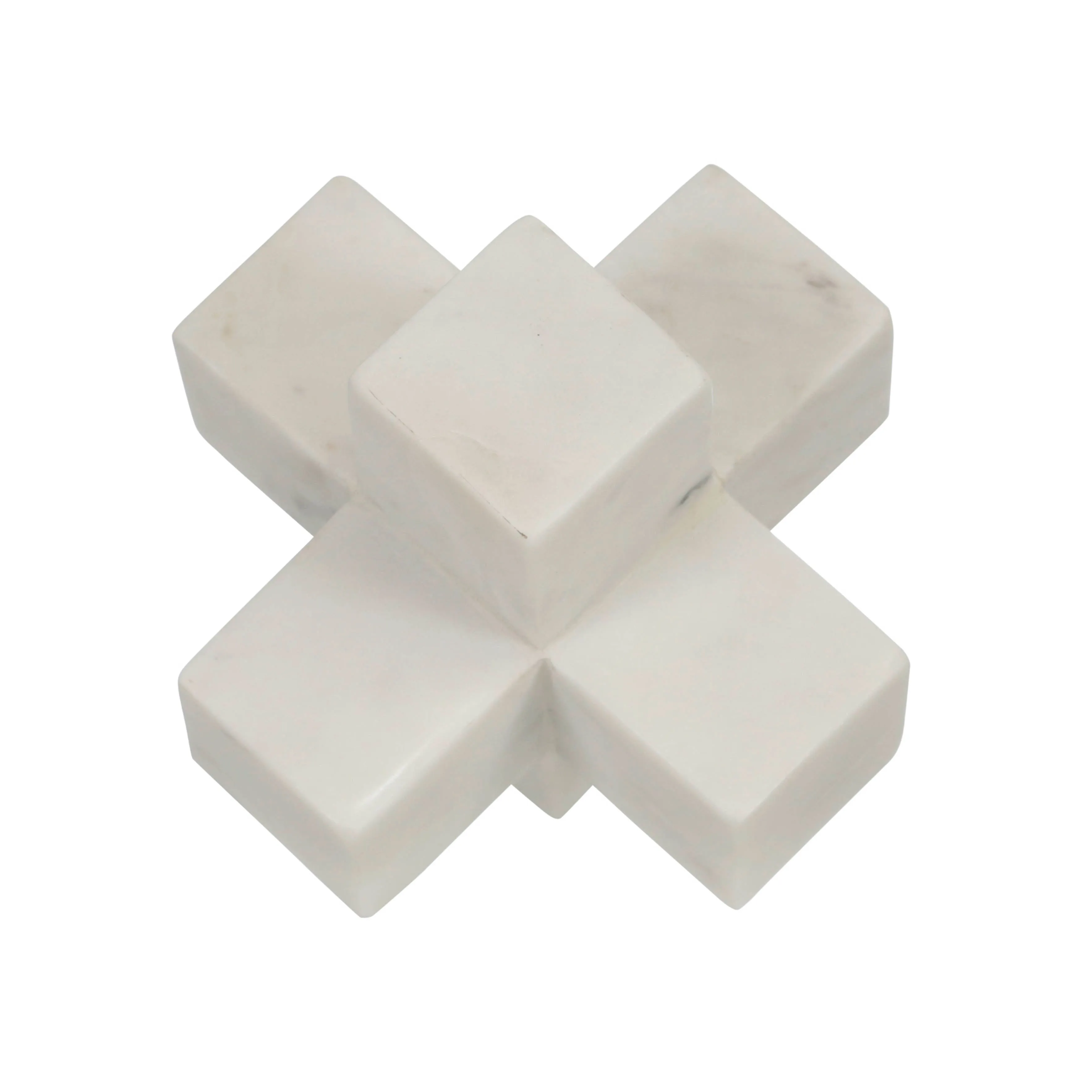 MARBLE 7" JACK DECO, WHITE