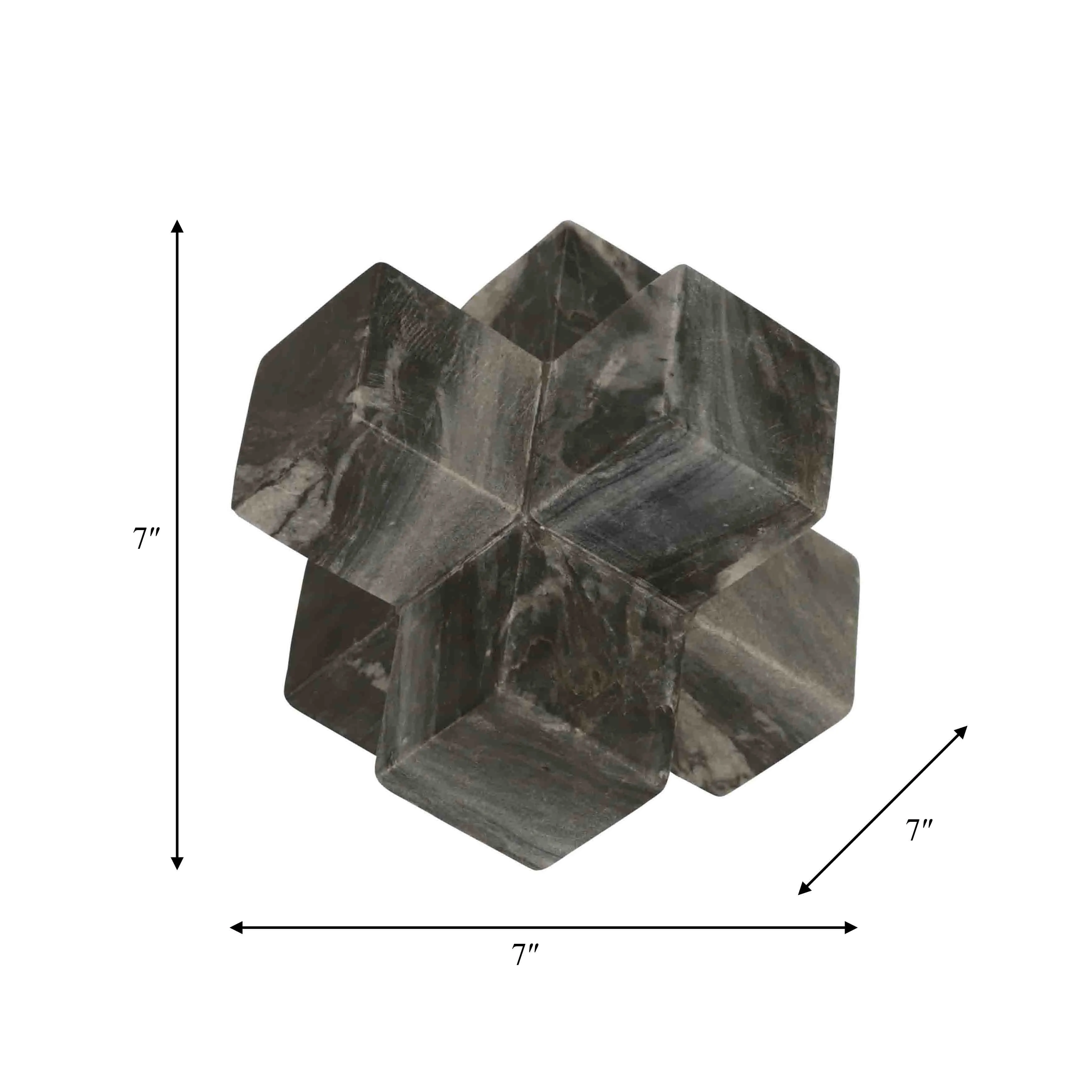 MARBLE 7" JACK DECOR, GRAY