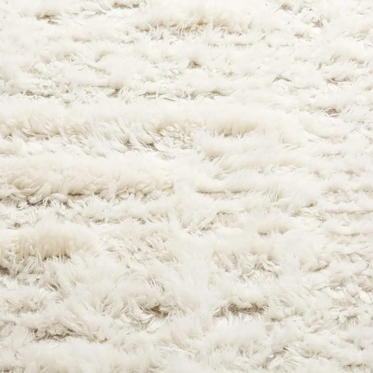 Maya Geometric Pattern Berber Wool Shag Rug