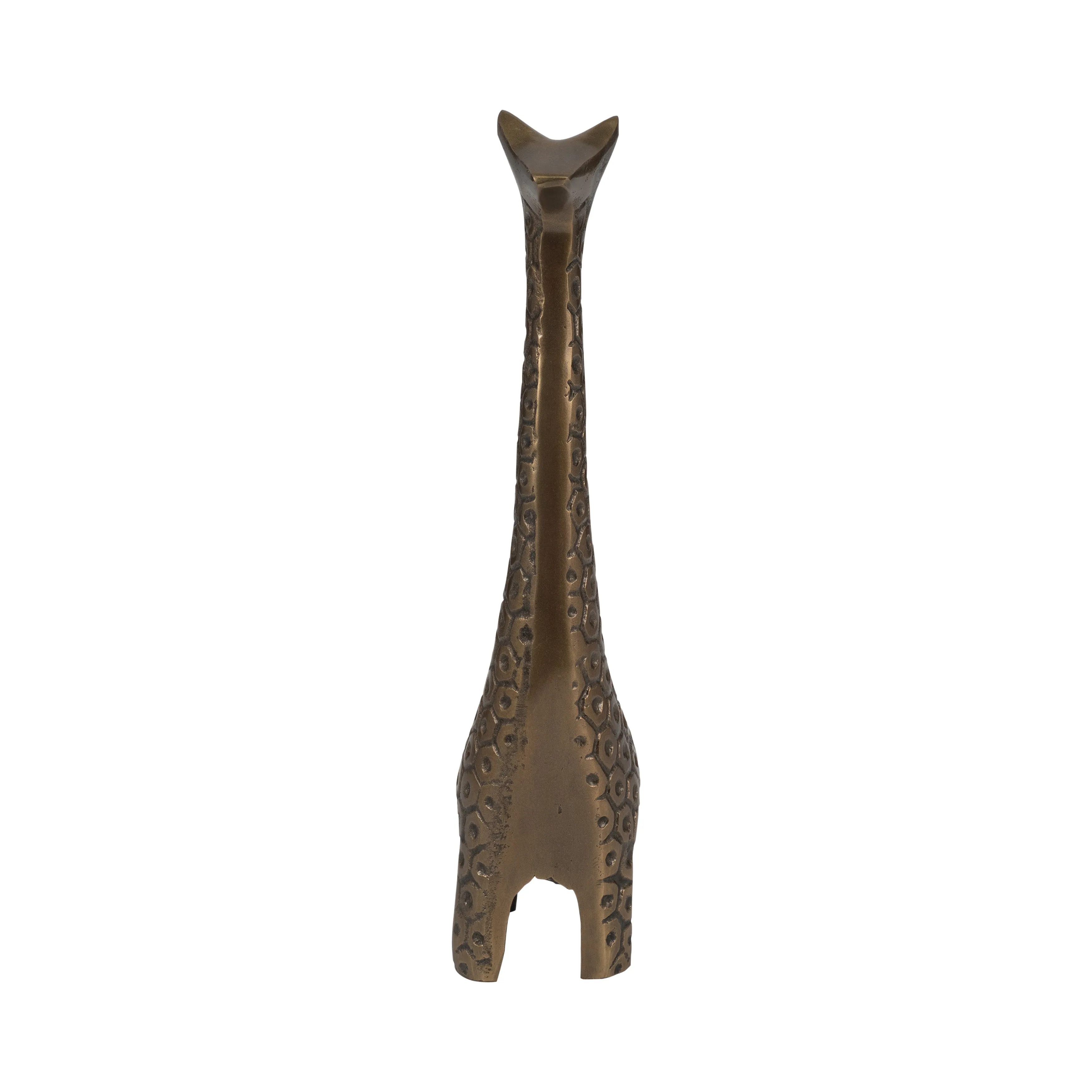 Metal, 12" Honeycomb Giraffe, Bronze