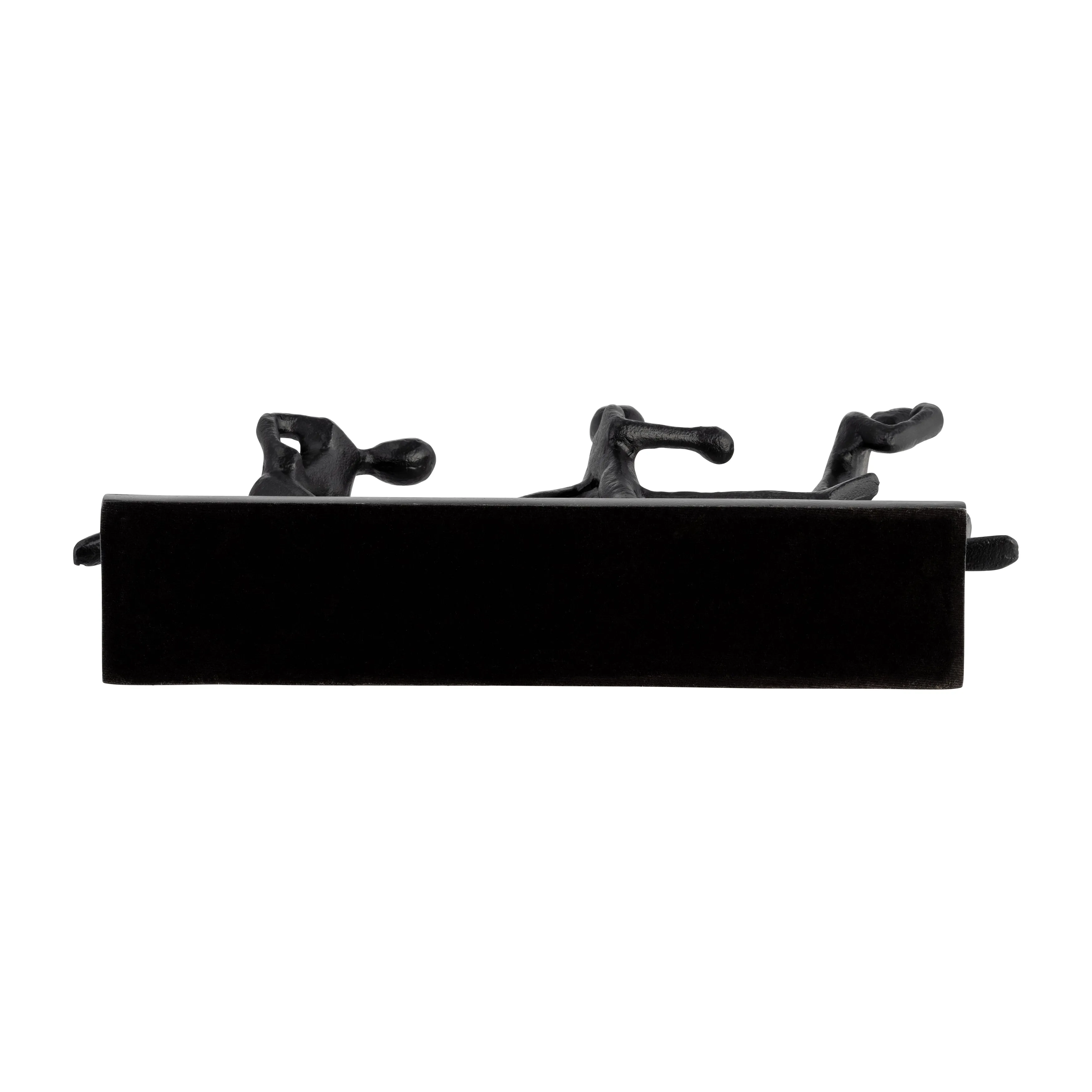 METAL, 13"L 3-MAN RUNNING, BLACK