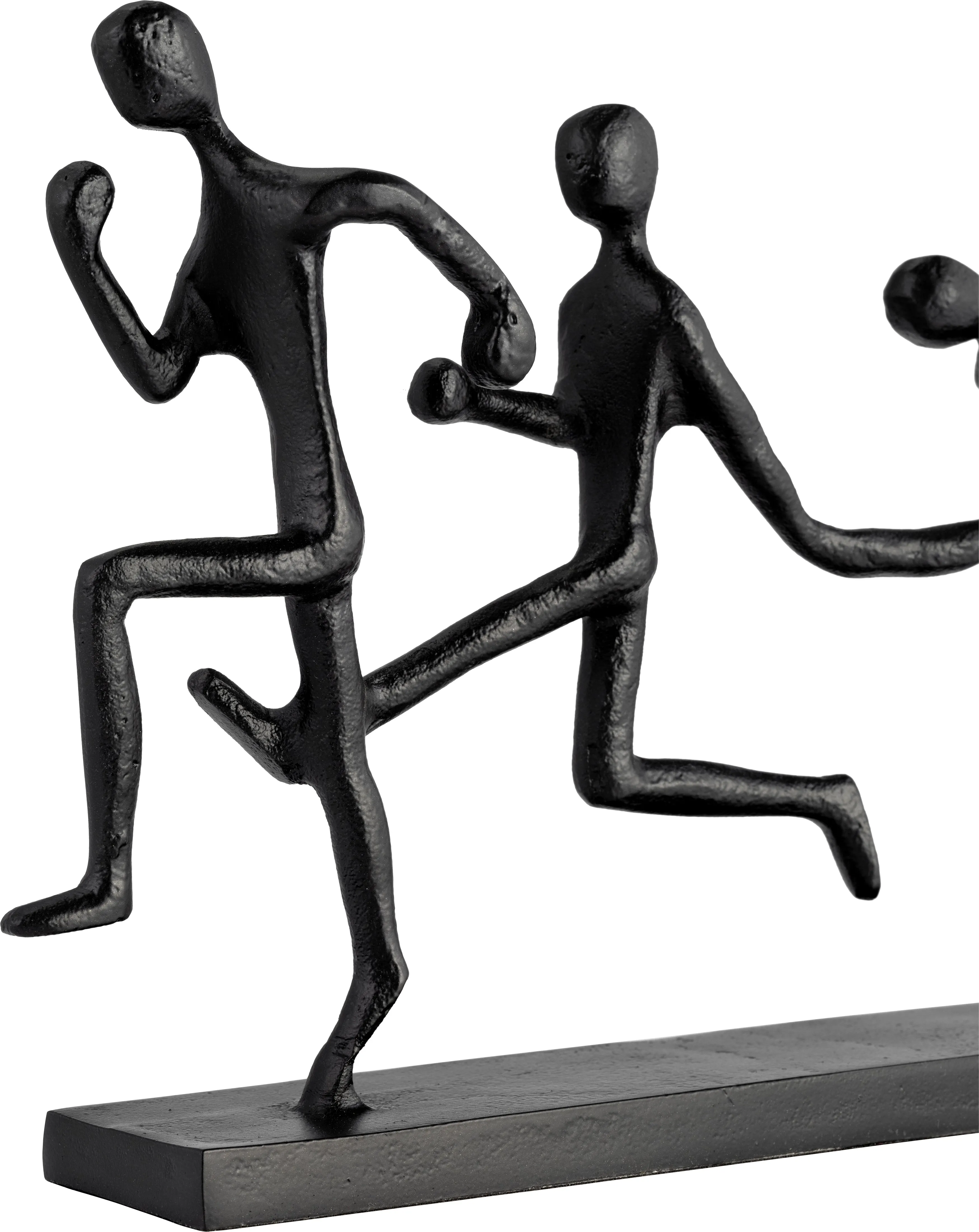 METAL, 13"L 3-MAN RUNNING, BLACK