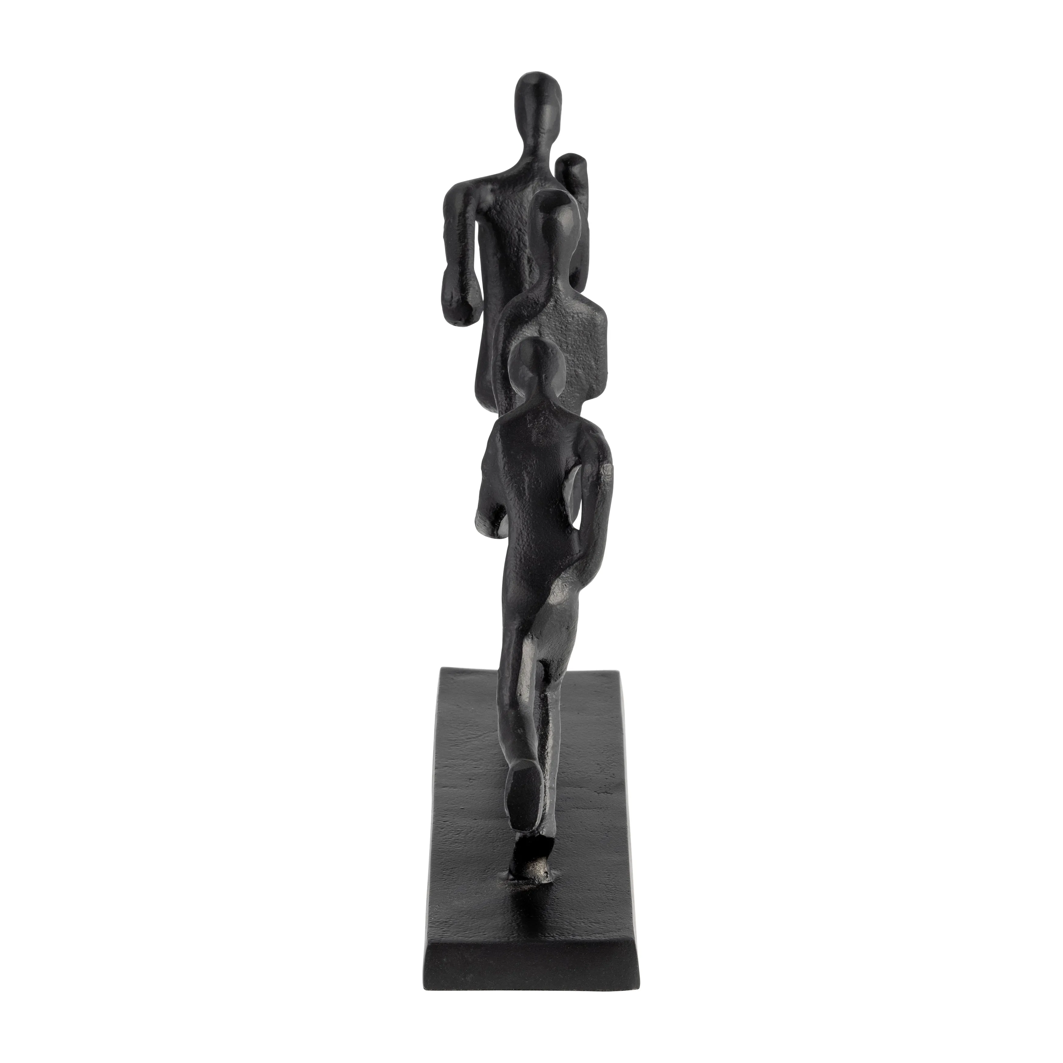 METAL, 13"L 3-MAN RUNNING, BLACK