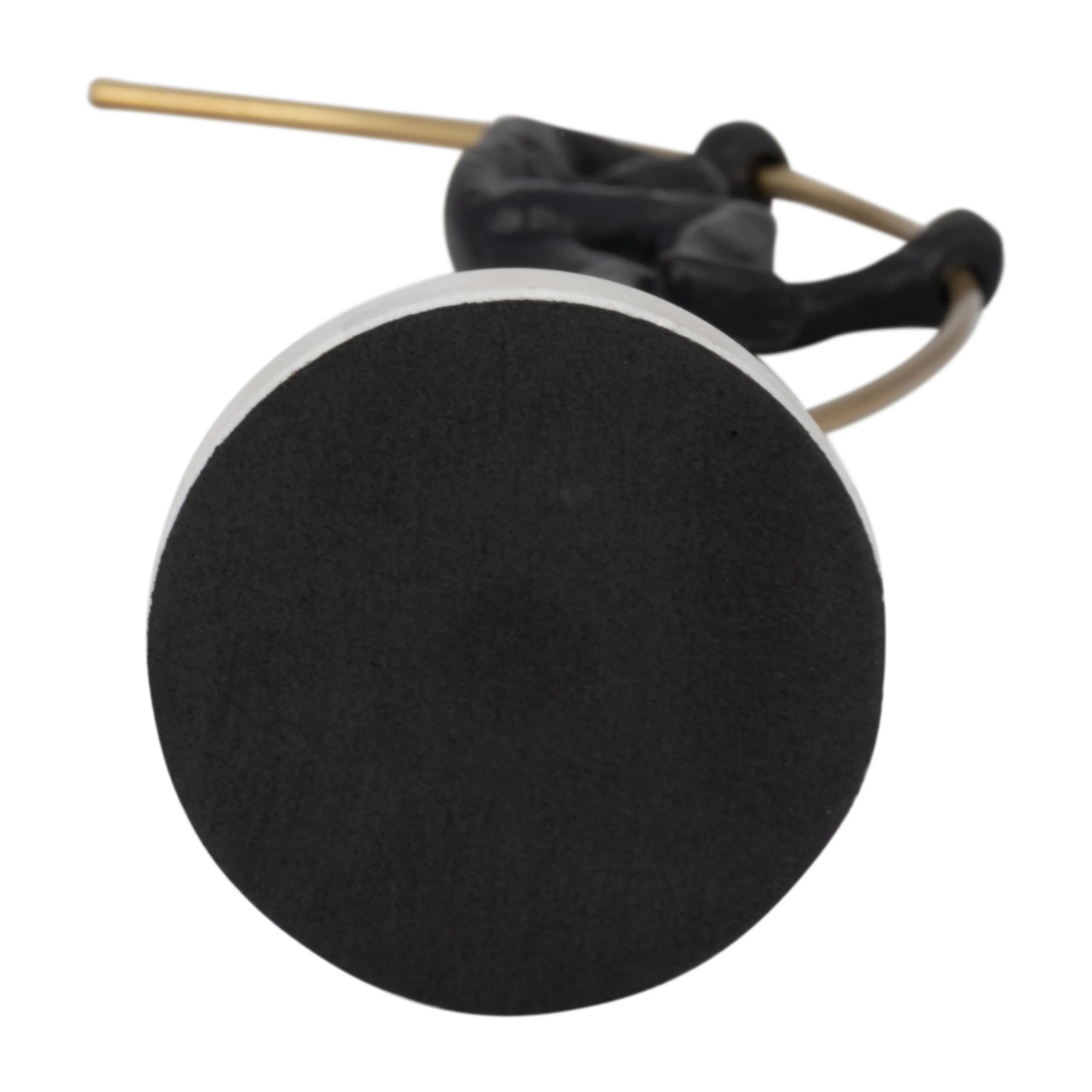 METAL, 16" GYMNAST ON POLE, BLACK/GOLD