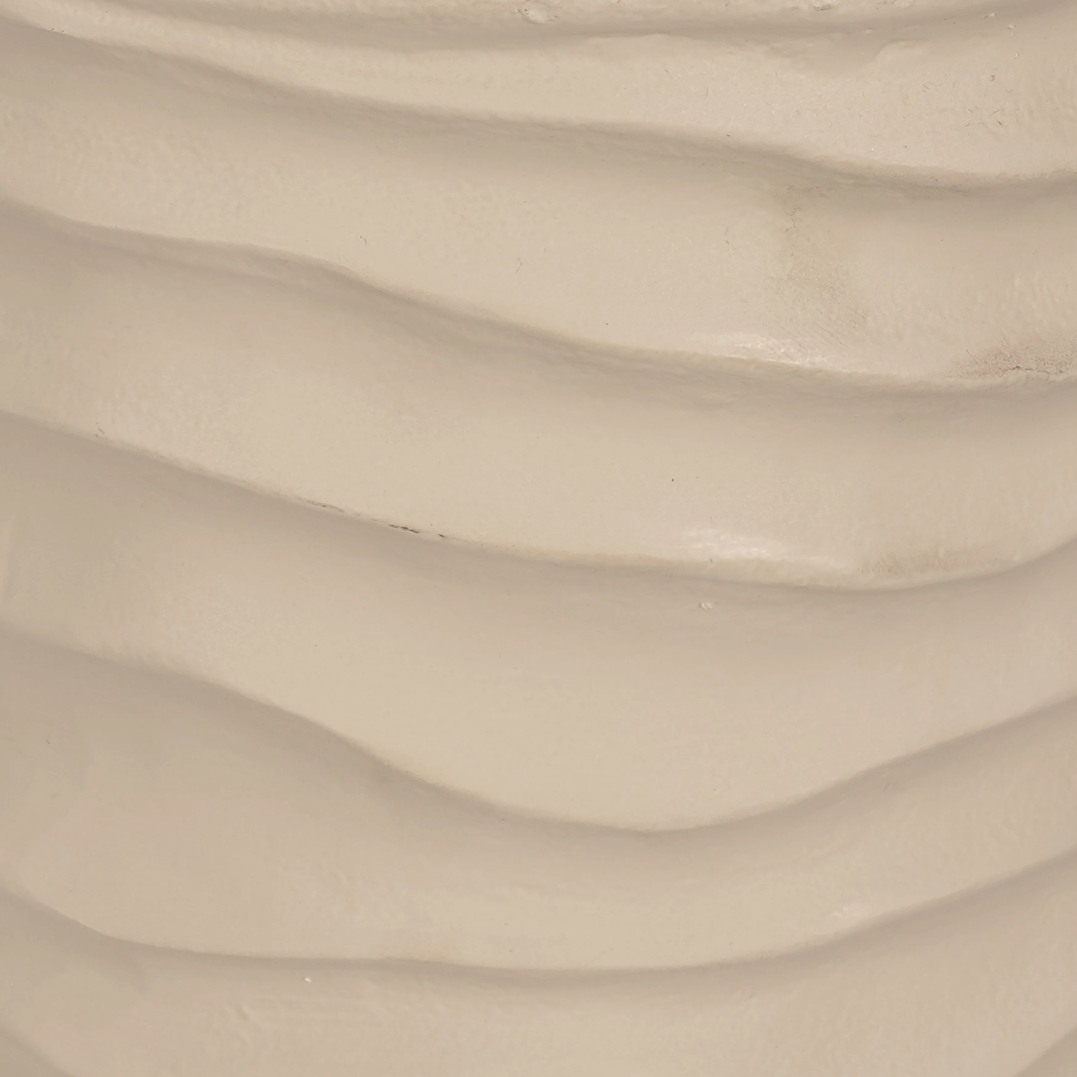 METAL 18", RUGGED VASE, IVORY/NICKEL