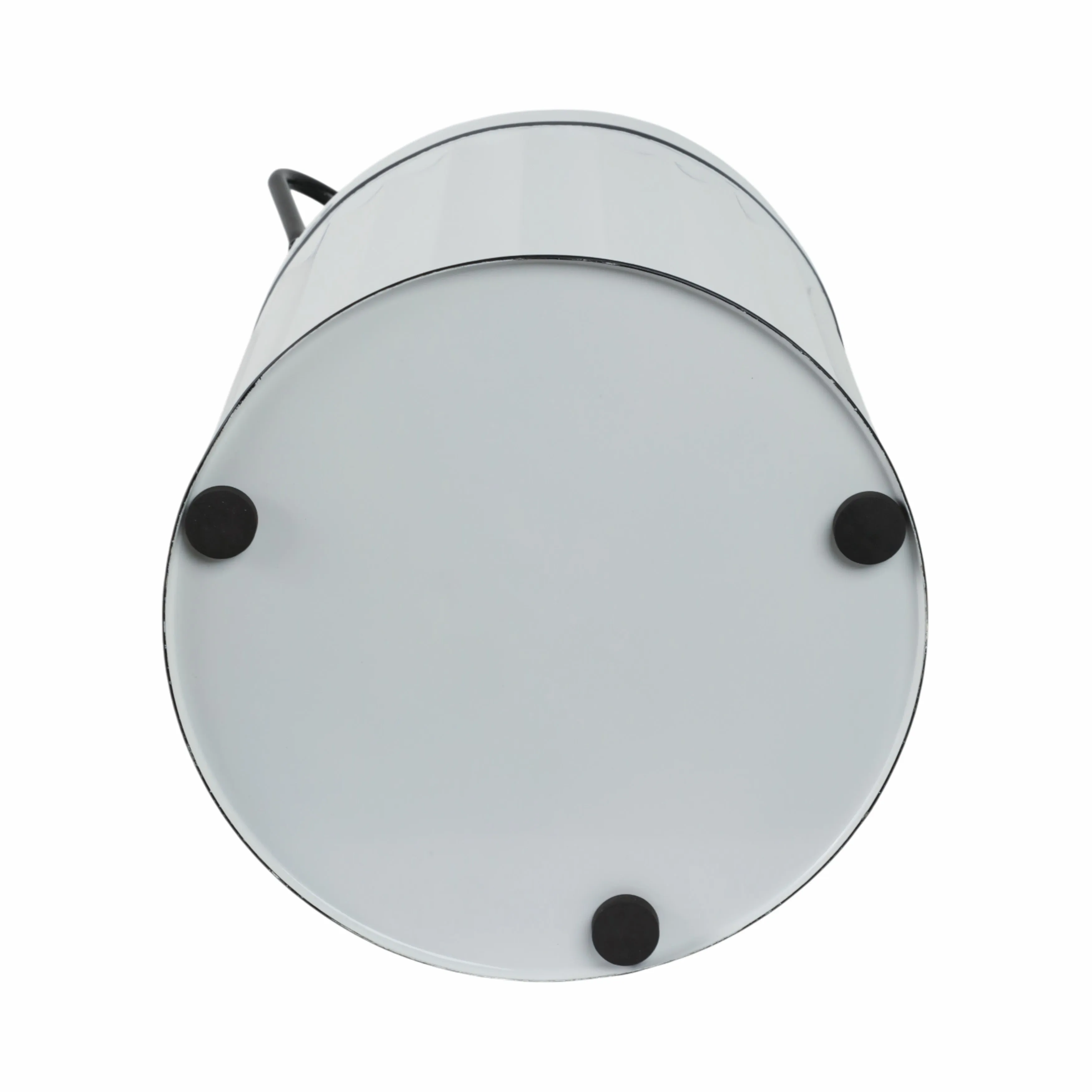 METAL 24"H MILK BUCKET, WHITE