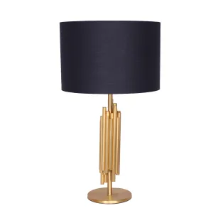 METAL 27" MULTI TUBE TABLE LAMP, GOLD