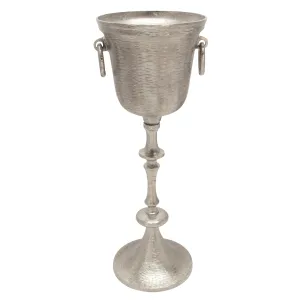 METAL 31" WINE COOLER, SILVER KD