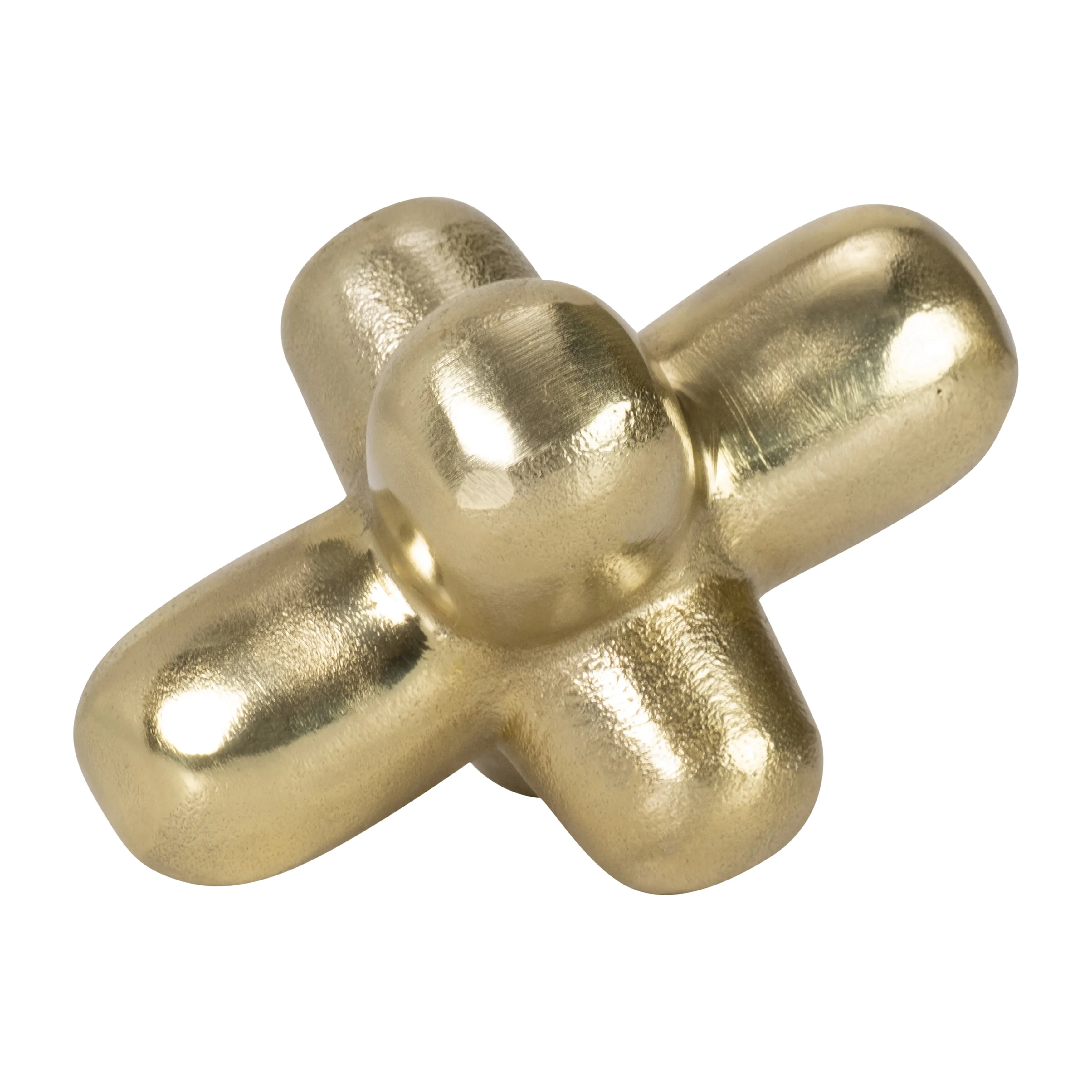 METAL 8" GEOMETRIC ORB, GOLD