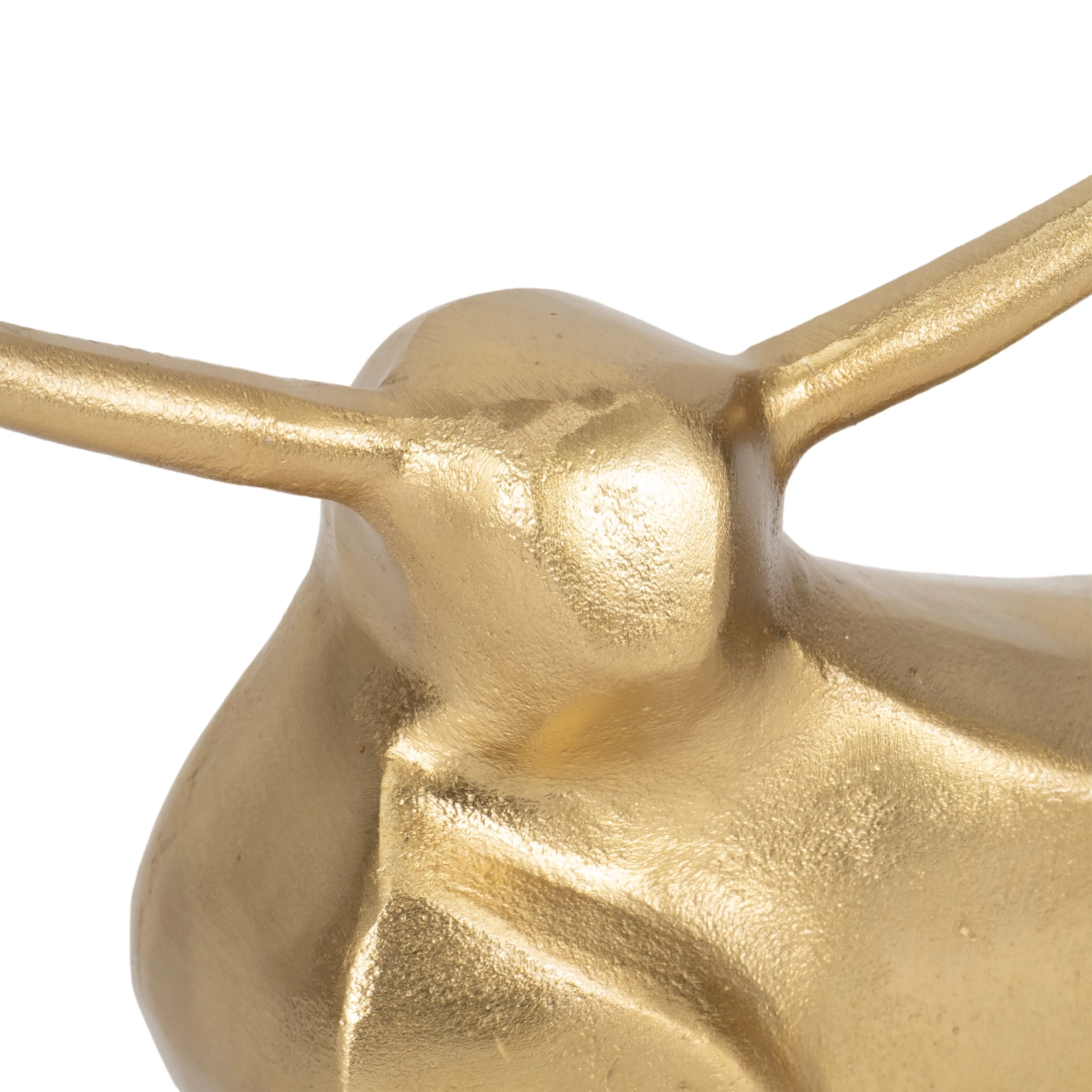METAL, 8" STANDING BULL, GOLD