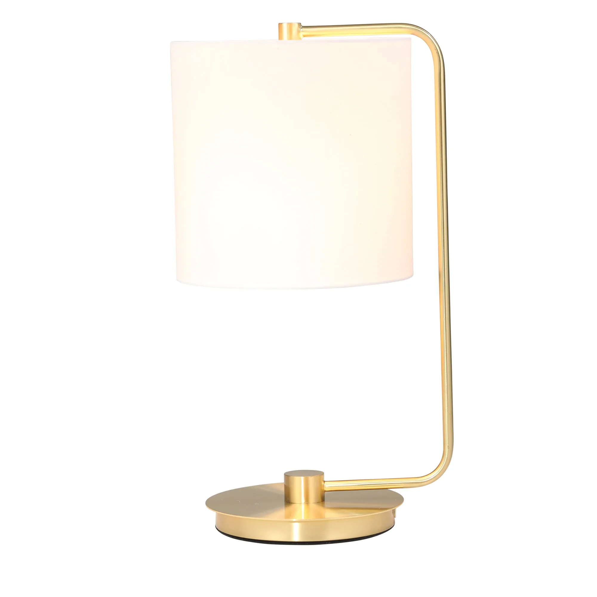 METAL TABLE LAMP 21", GOLD